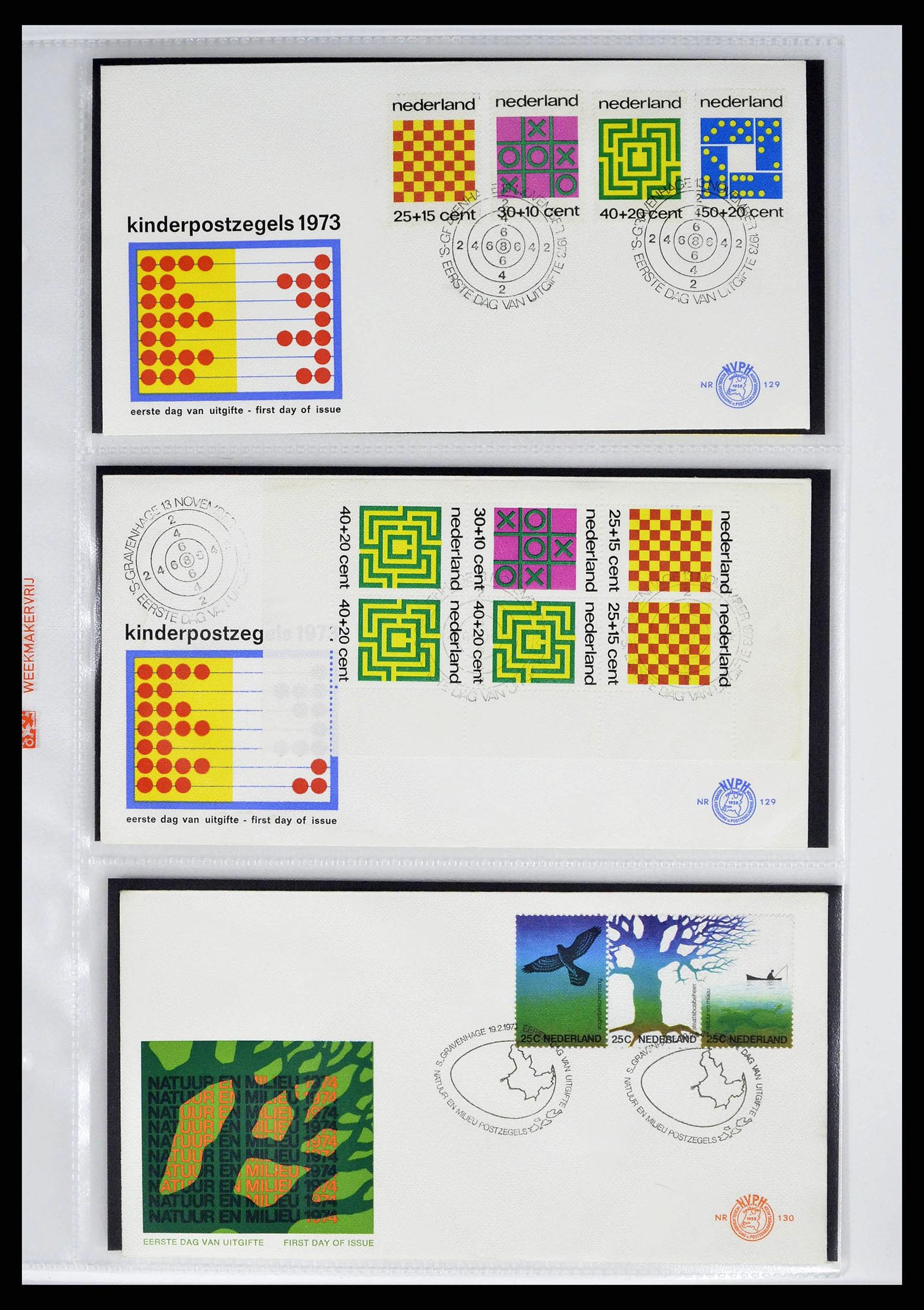 37821 0056 - Stamp collection 37821 Netherlands FDC's 1950-2012.