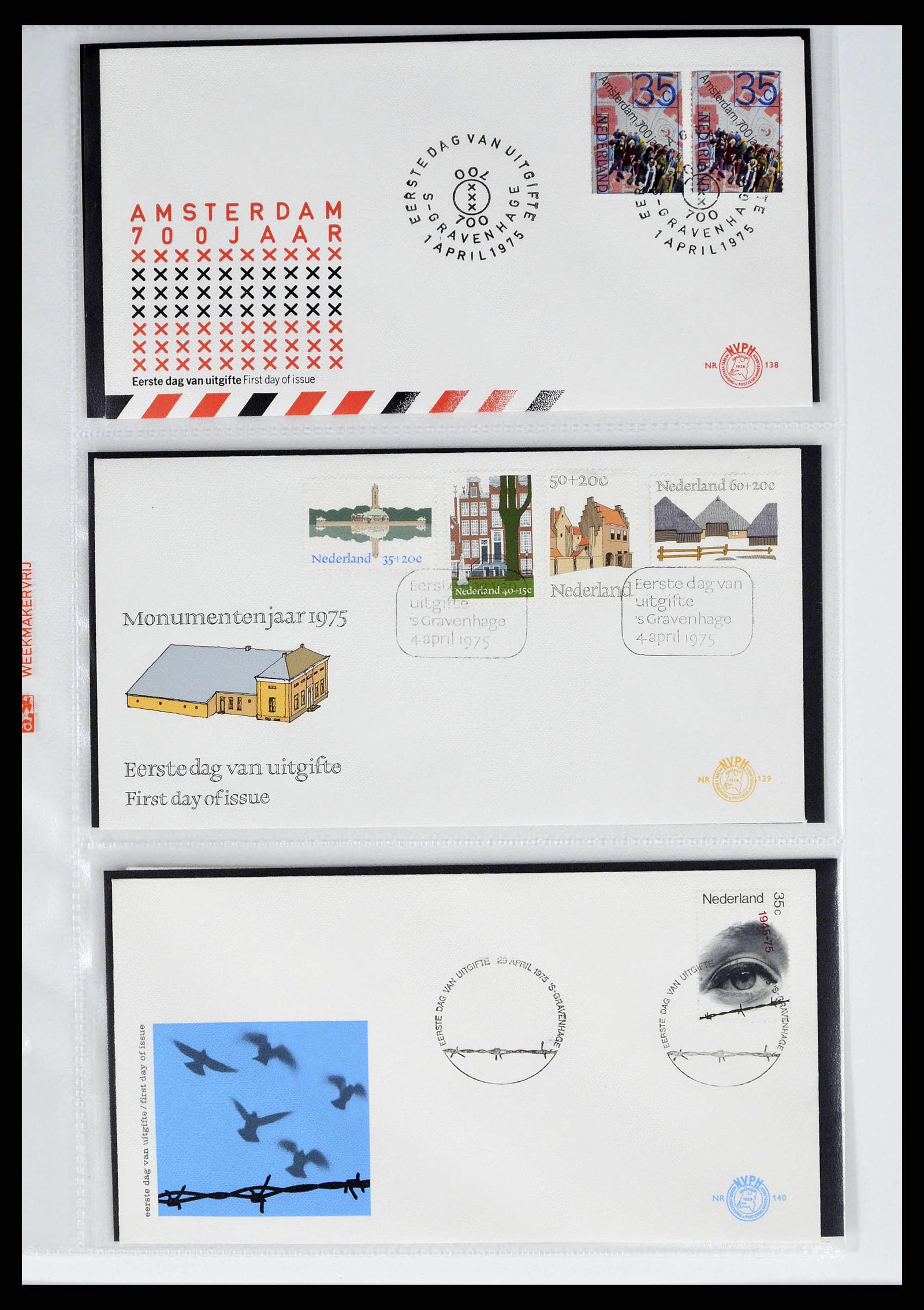 37821 0060 - Stamp collection 37821 Netherlands FDC's 1950-2012.