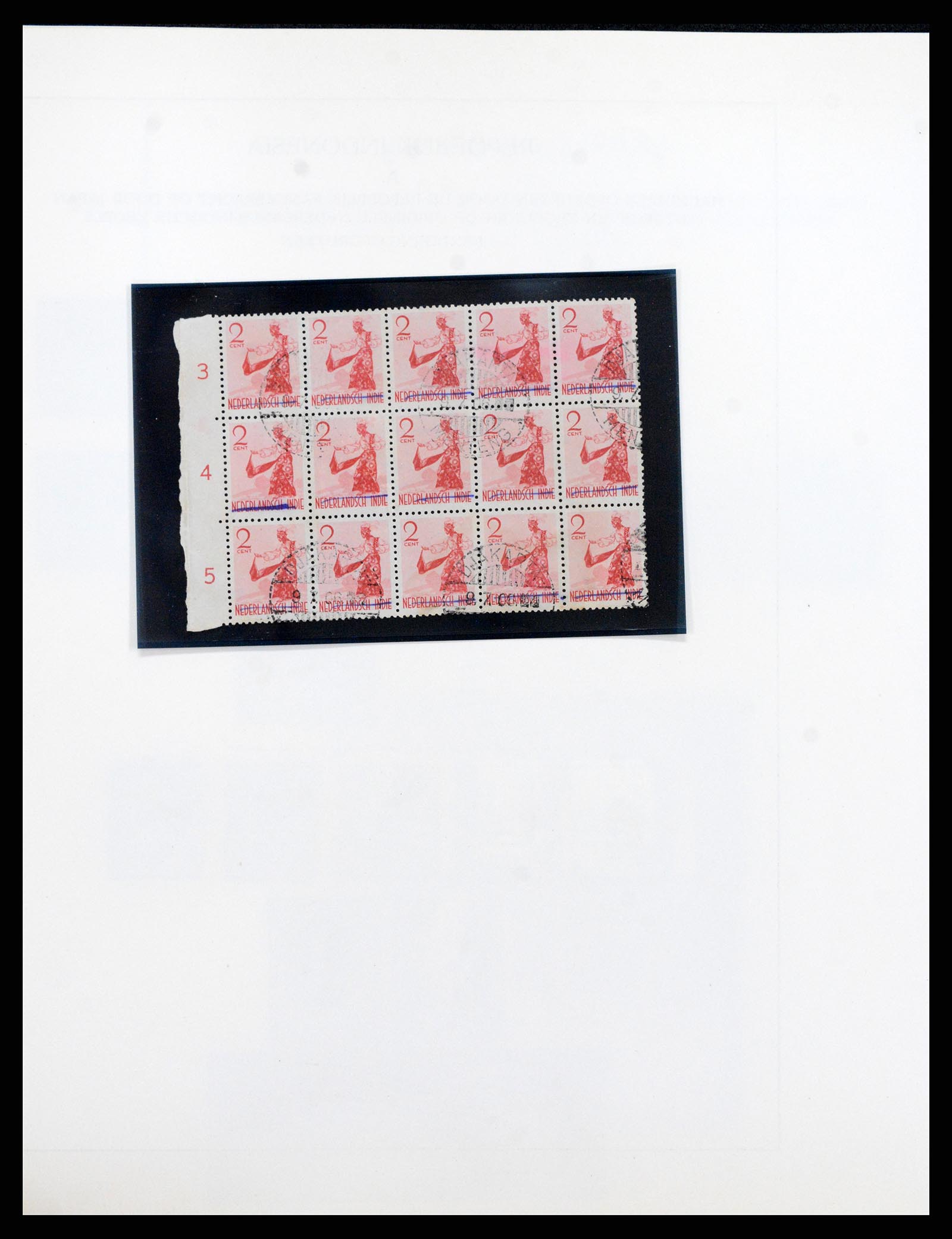 37825 009 - Stamp Collection 37825 Dutch Indies Japanese occupation/interim 1942-195