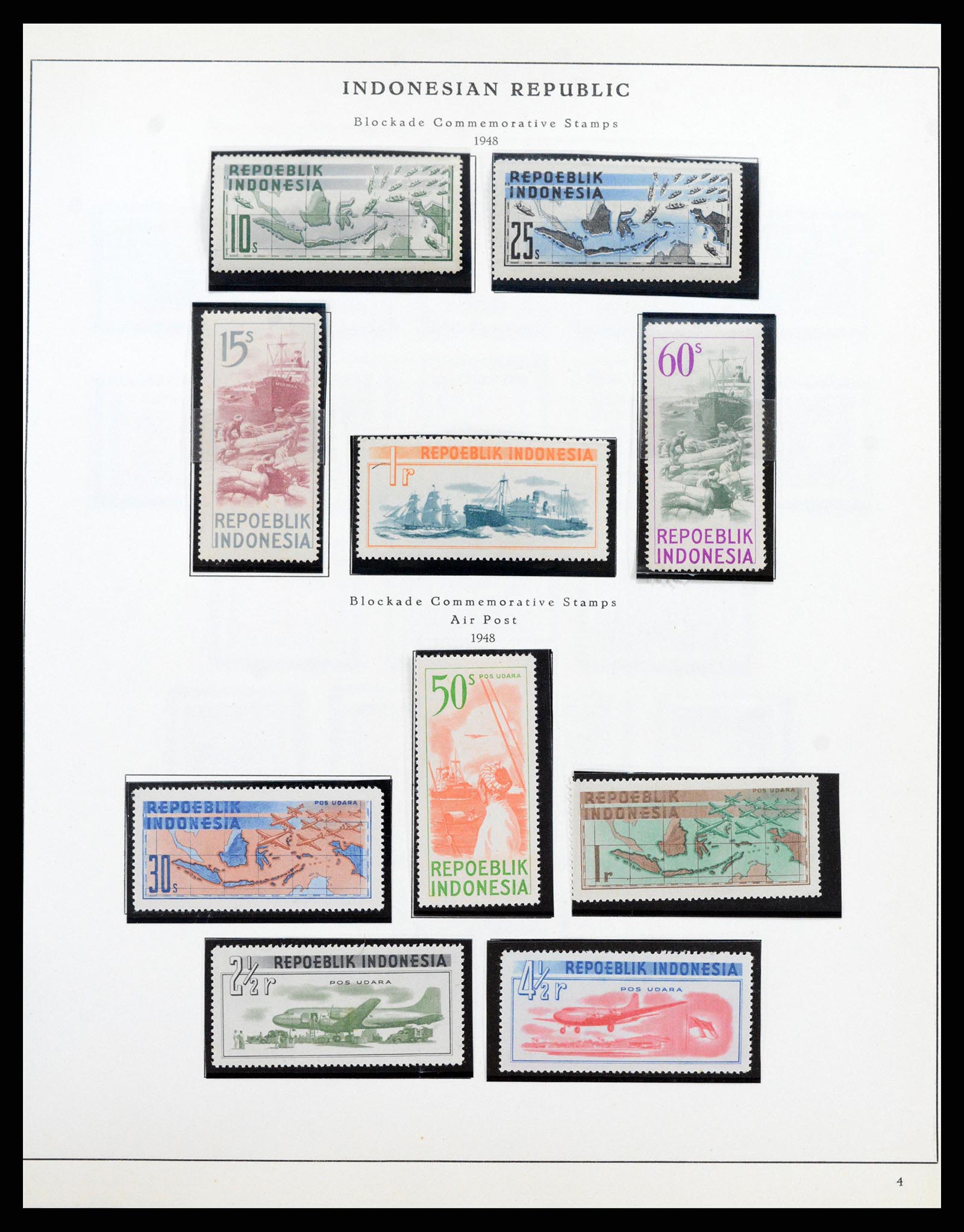 37825 018 - Stamp Collection 37825 Dutch Indies Japanese occupation/interim 1942-195