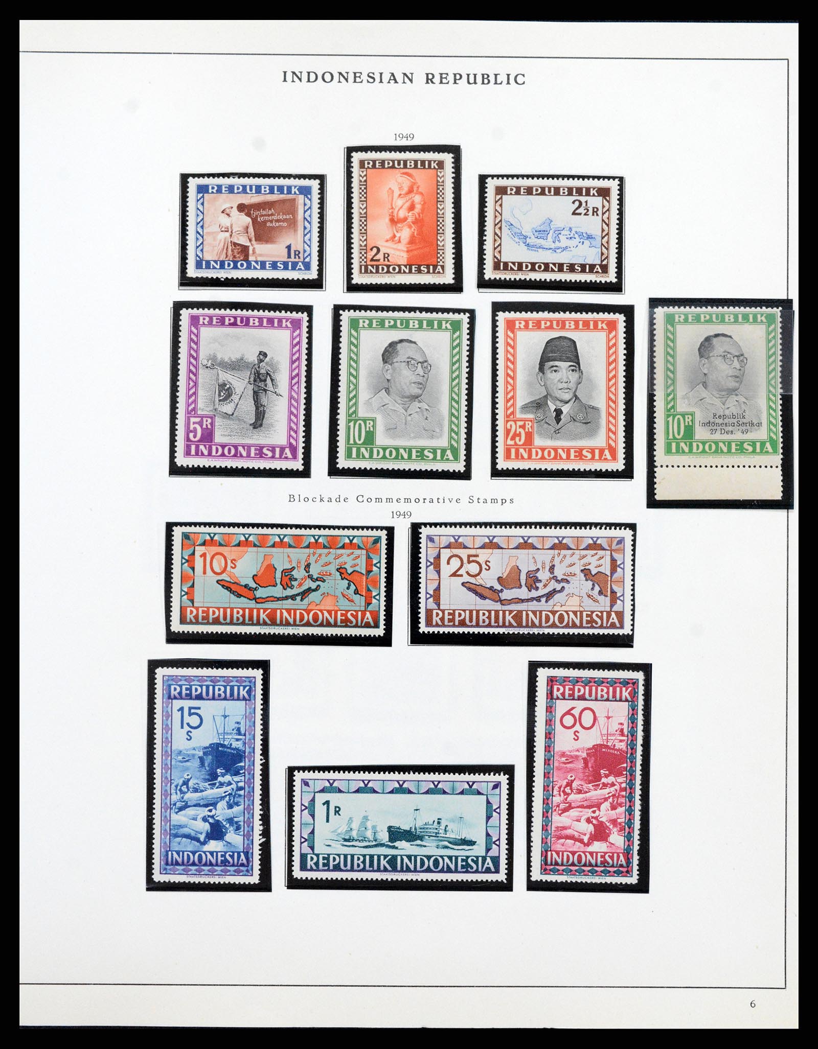37825 020 - Stamp Collection 37825 Dutch Indies Japanese occupation/interim 1942-195