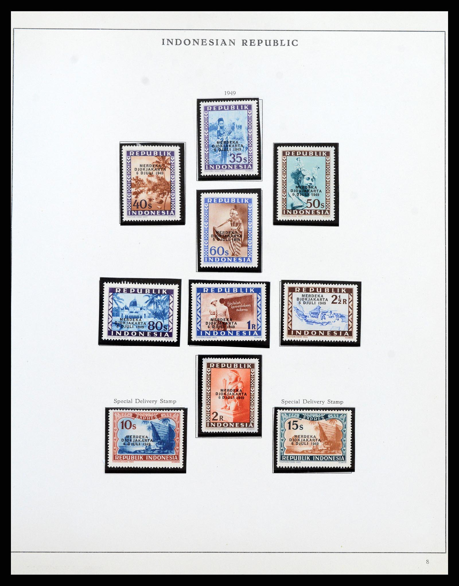 37825 022 - Postzegelverzameling 37825 Nederlands Indië Jap. Bezetting/interim 19