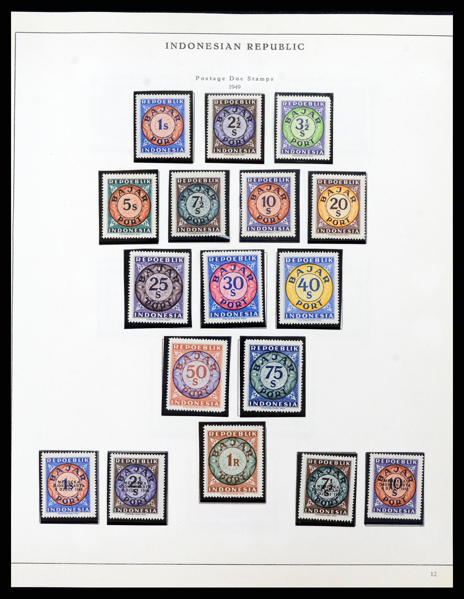 37825 029 - Postzegelverzameling 37825 Nederlands Indië Jap. Bezetting/interim 19