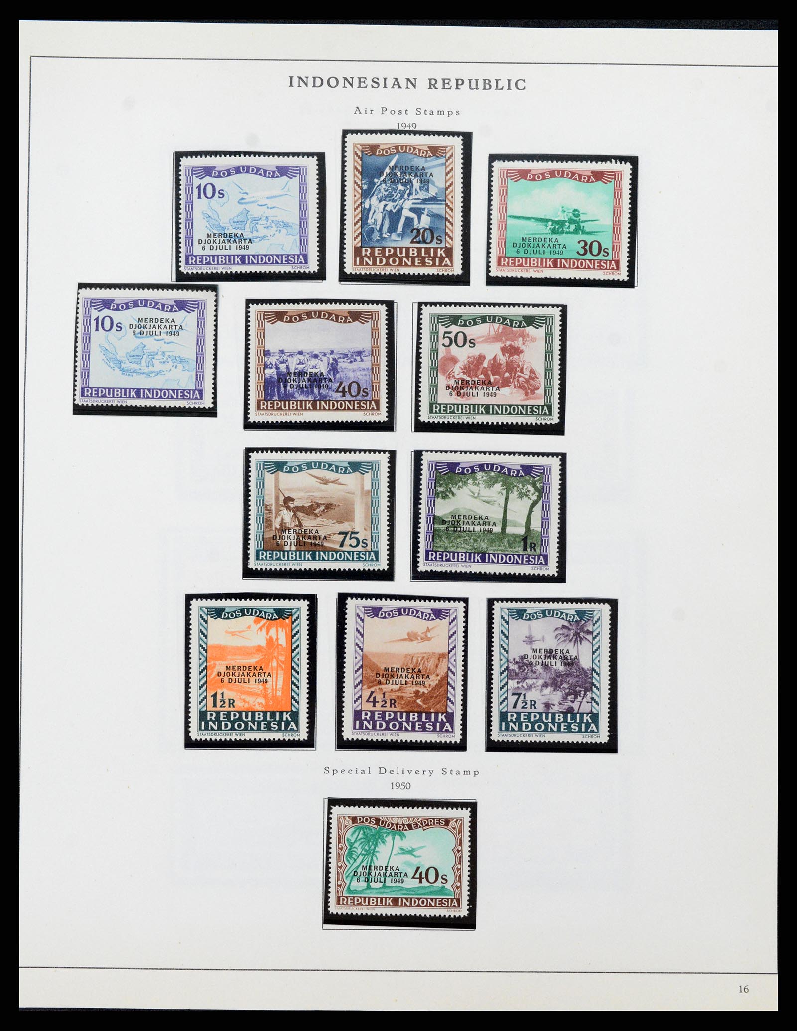 37825 033 - Postzegelverzameling 37825 Nederlands Indië Jap. Bezetting/interim 19