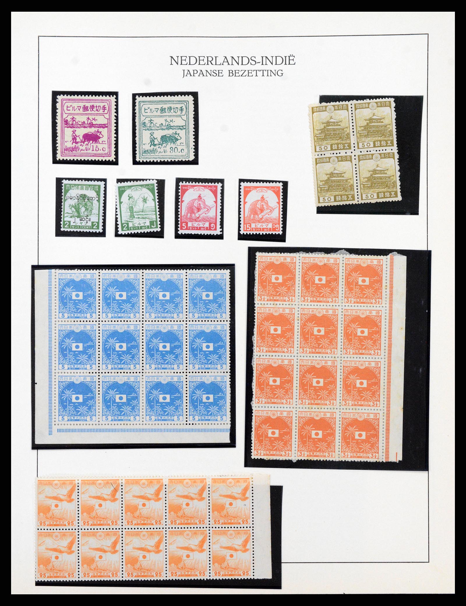37825 088 - Postzegelverzameling 37825 Nederlands Indië Jap. Bezetting/interim 19