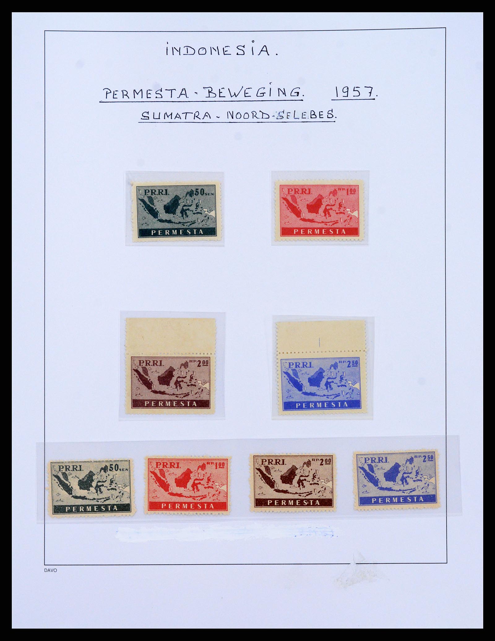 37825 090 - Postzegelverzameling 37825 Nederlands Indië Jap. Bezetting/interim 19