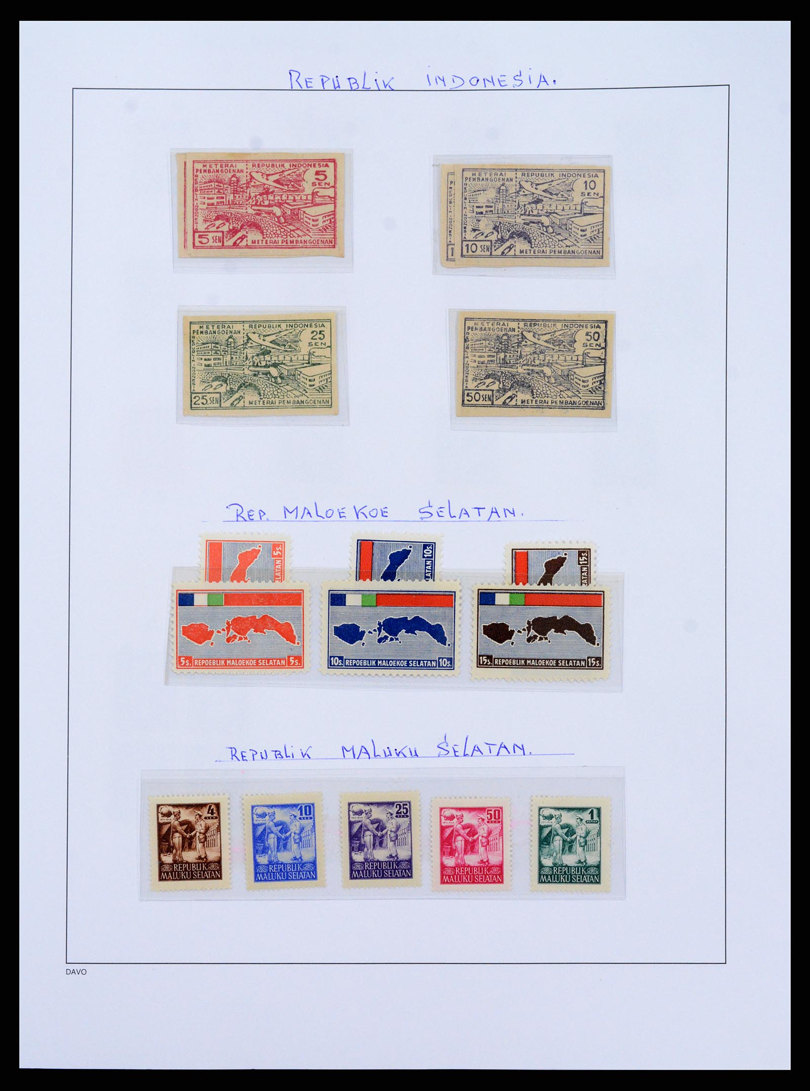 37825 091 - Postzegelverzameling 37825 Nederlands Indië Jap. Bezetting/interim 19