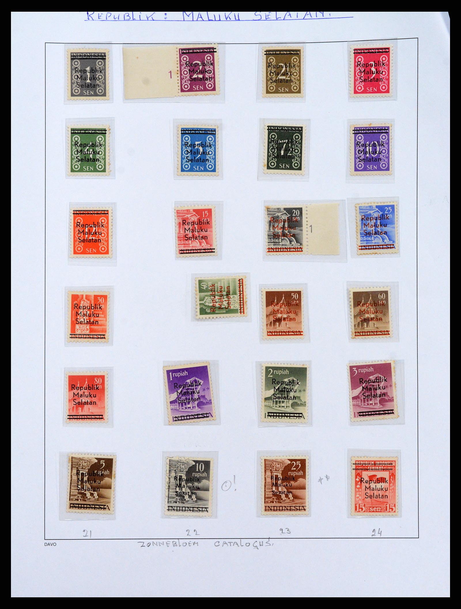 37825 093 - Postzegelverzameling 37825 Nederlands Indië Jap. Bezetting/interim 19