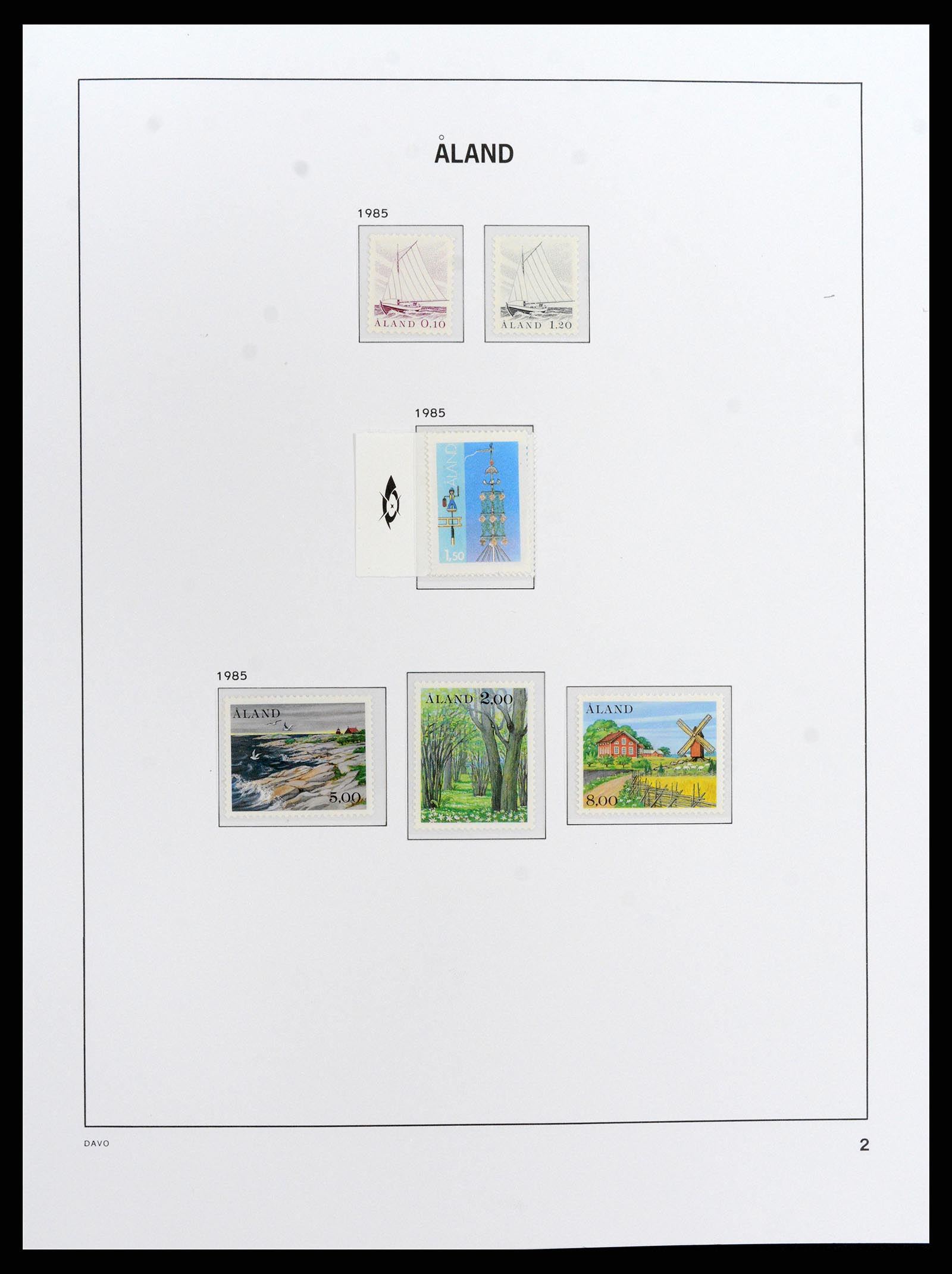 37827 002 - Postzegelverzameling 37827 Aland 1984-2016.