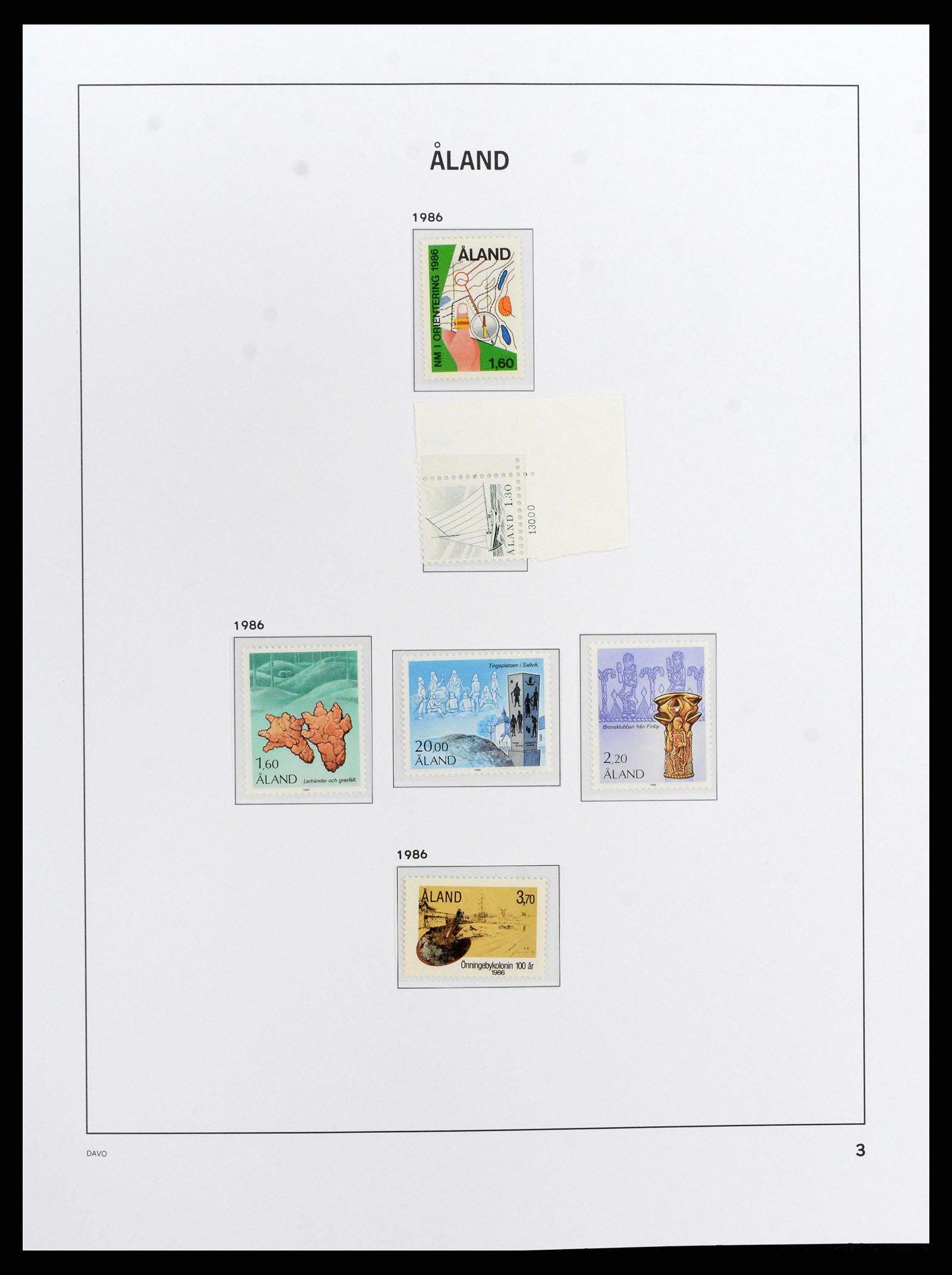 37827 003 - Postzegelverzameling 37827 Aland 1984-2016.