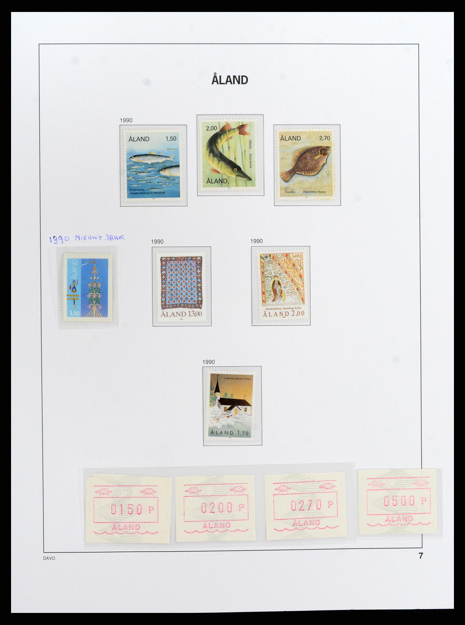 37827 007 - Postzegelverzameling 37827 Aland 1984-2016.