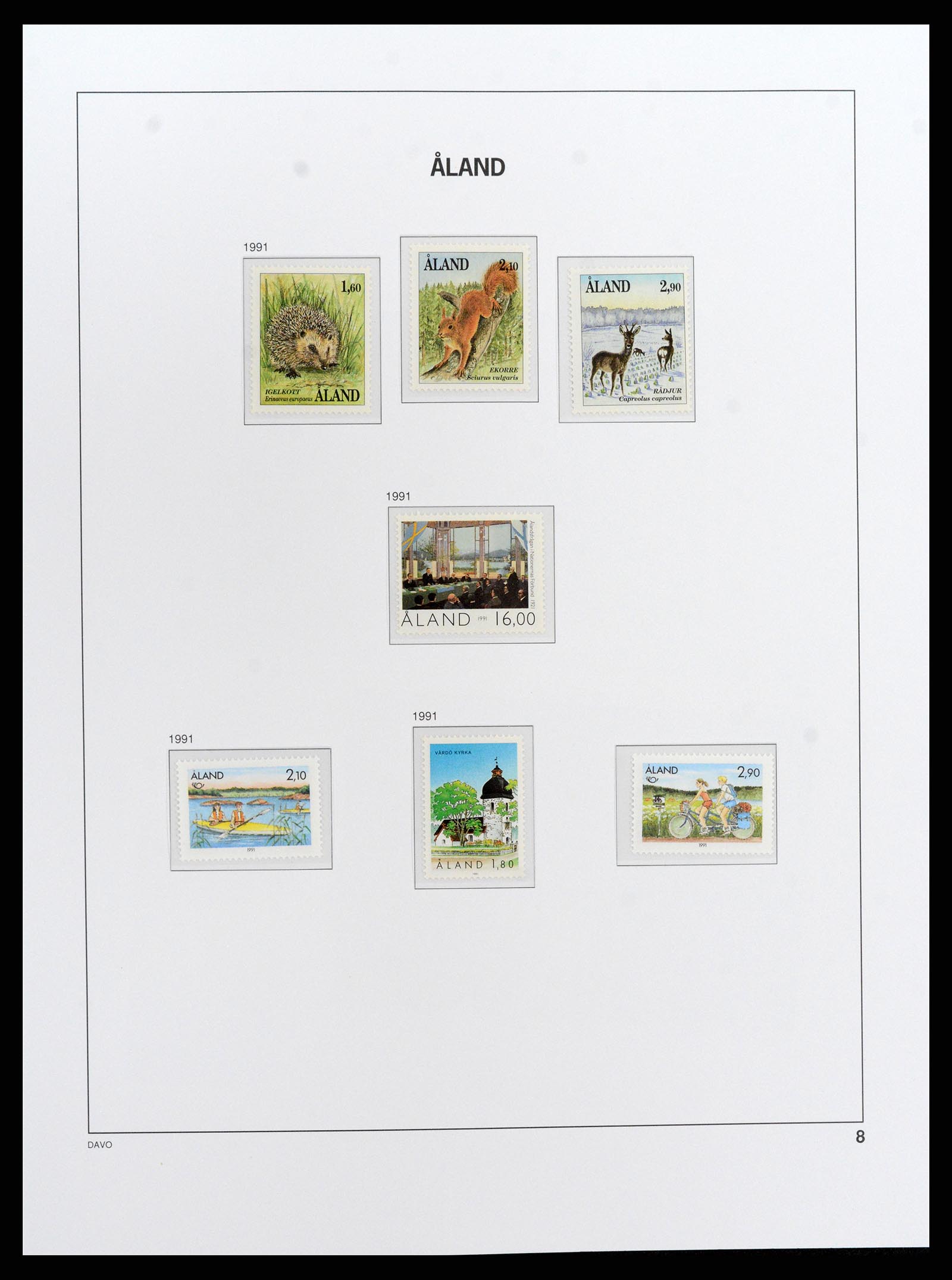 37827 008 - Stamp Collection 37827 Aland 1984-2016.