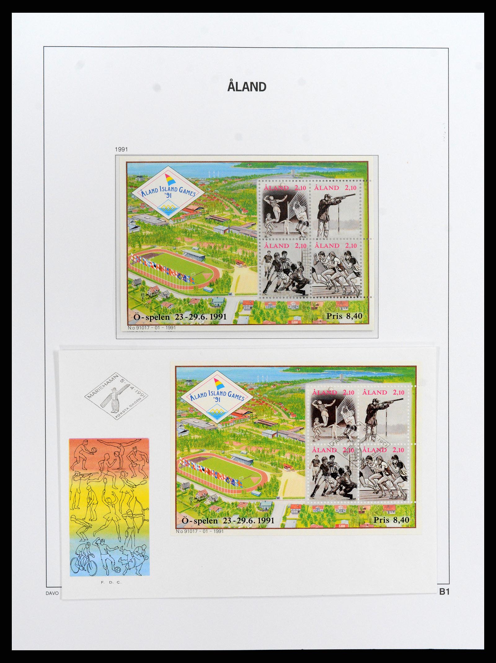 37827 009 - Postzegelverzameling 37827 Aland 1984-2016.