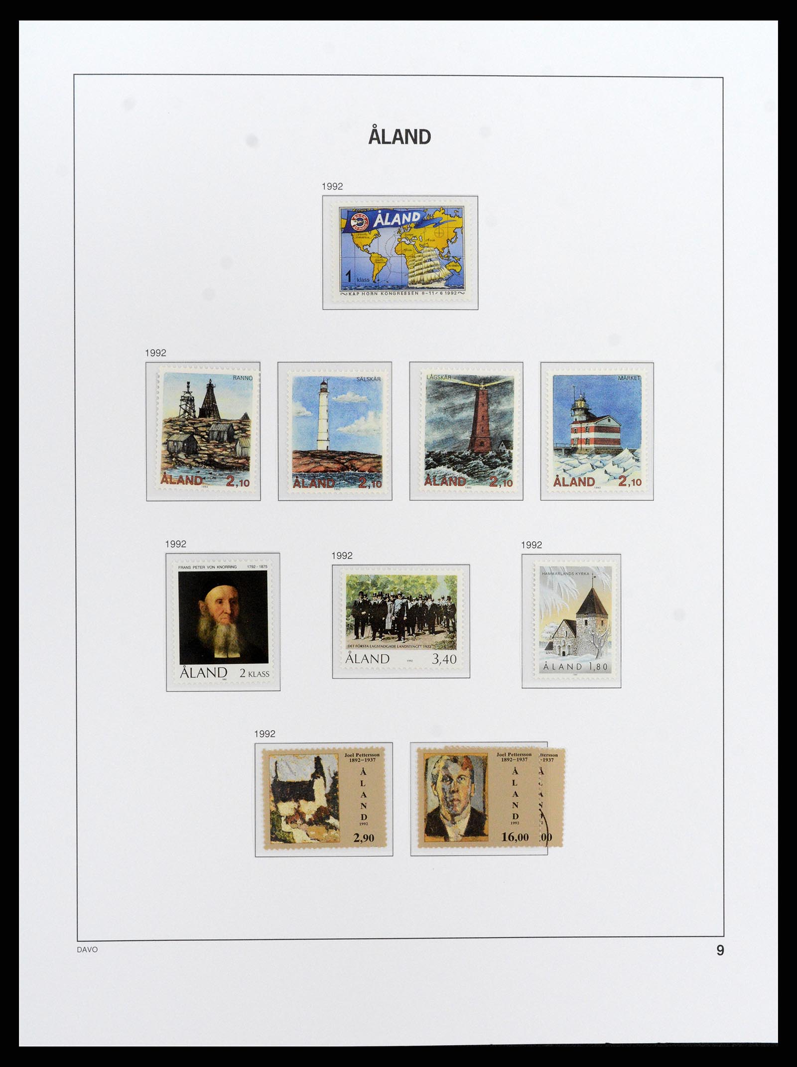 37827 010 - Postzegelverzameling 37827 Aland 1984-2016.