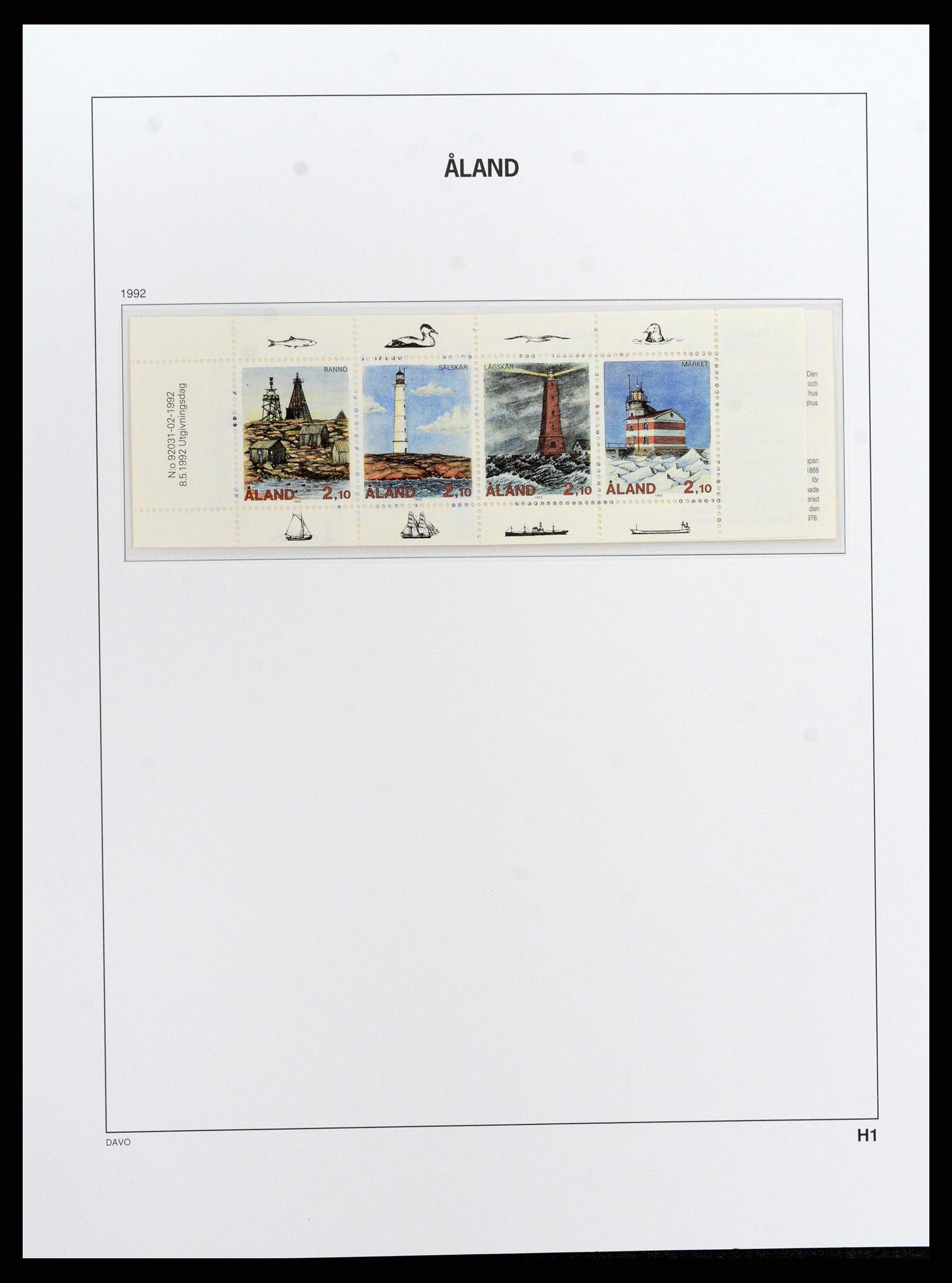 37827 011 - Postzegelverzameling 37827 Aland 1984-2016.