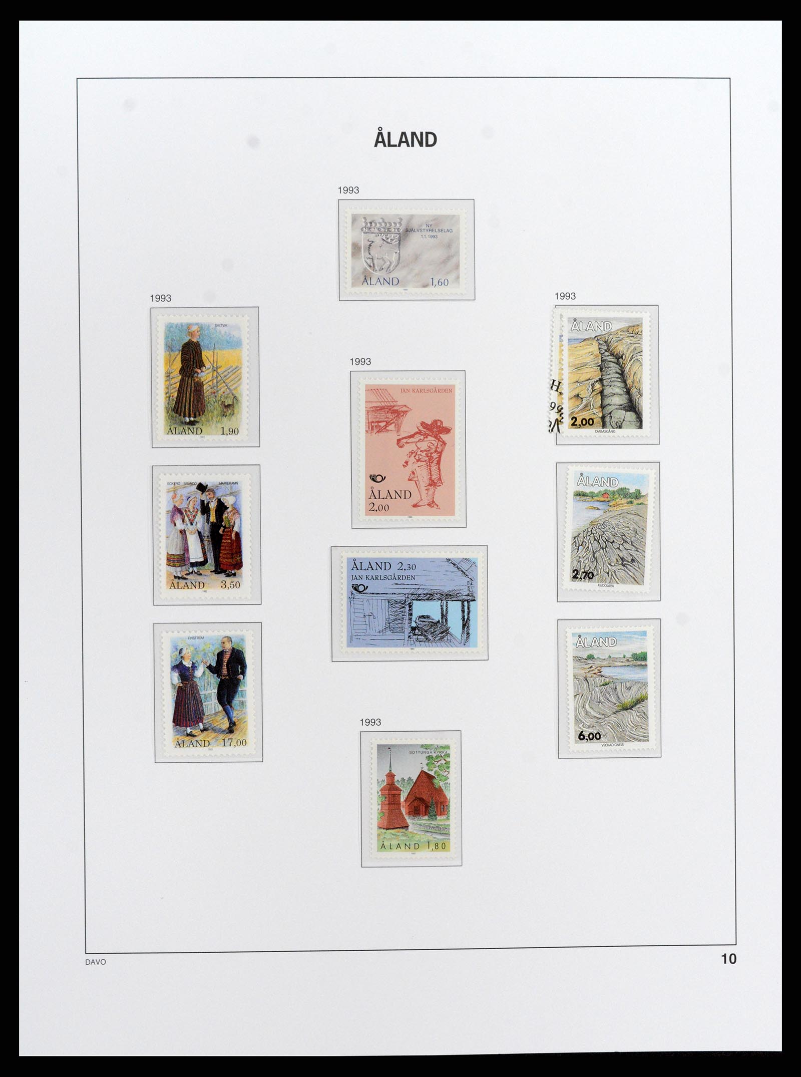 37827 012 - Stamp Collection 37827 Aland 1984-2016.