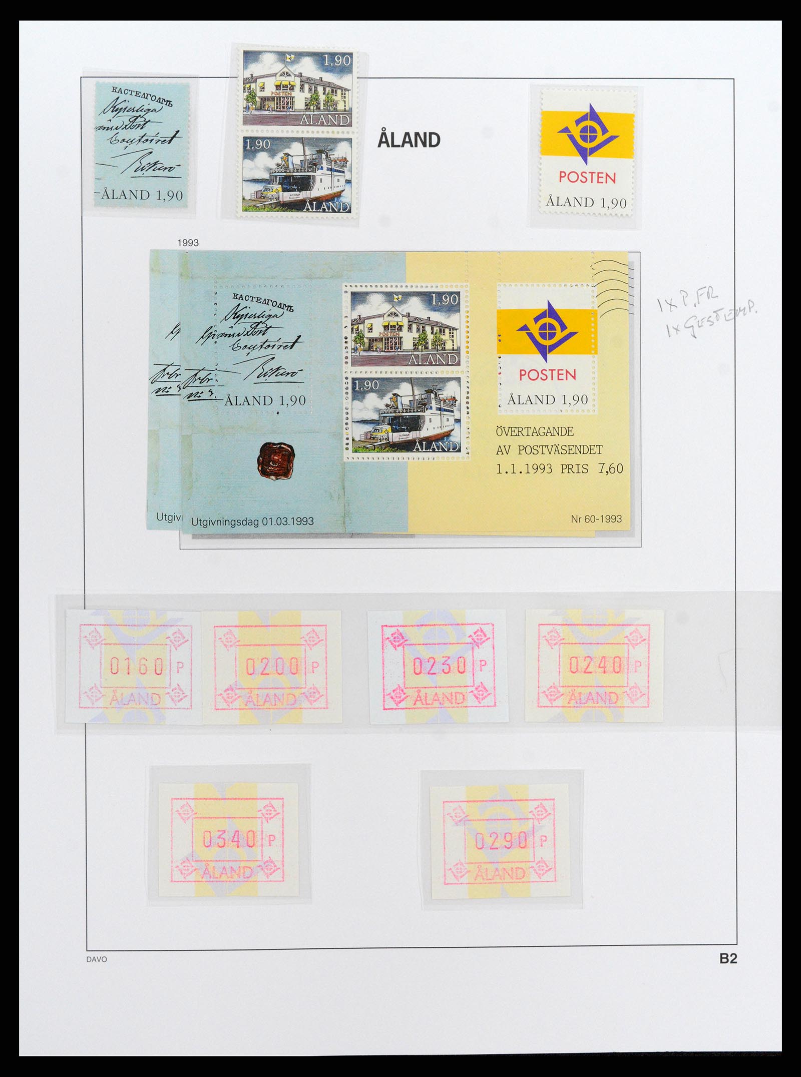 37827 013 - Postzegelverzameling 37827 Aland 1984-2016.