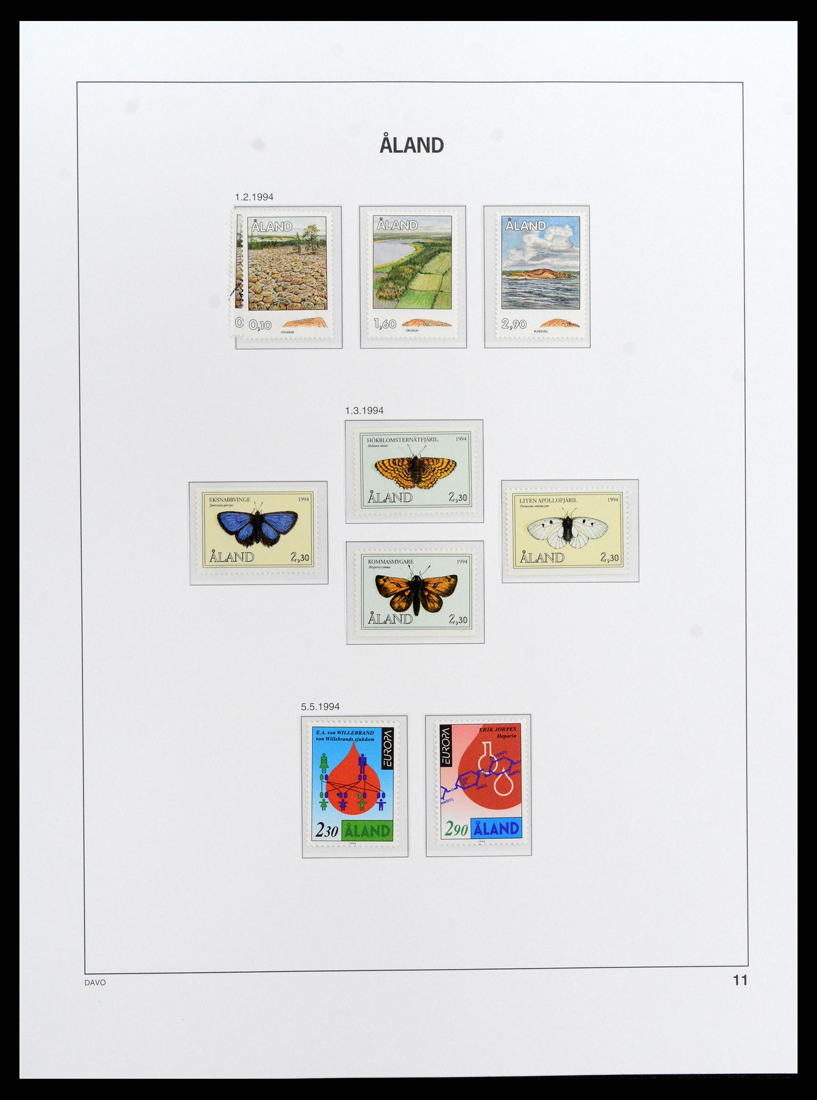 37827 014 - Postzegelverzameling 37827 Aland 1984-2016.
