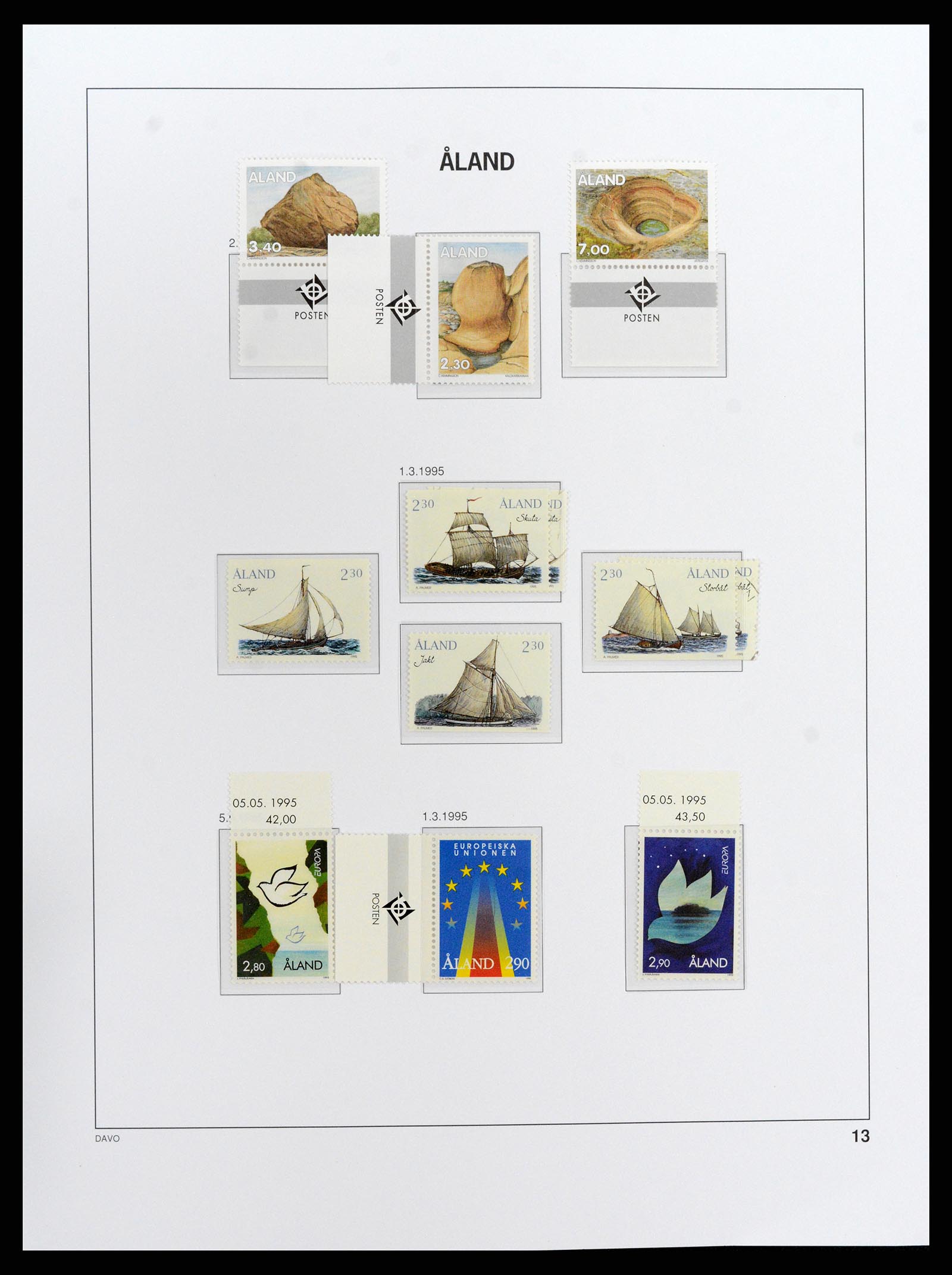 37827 017 - Postzegelverzameling 37827 Aland 1984-2016.
