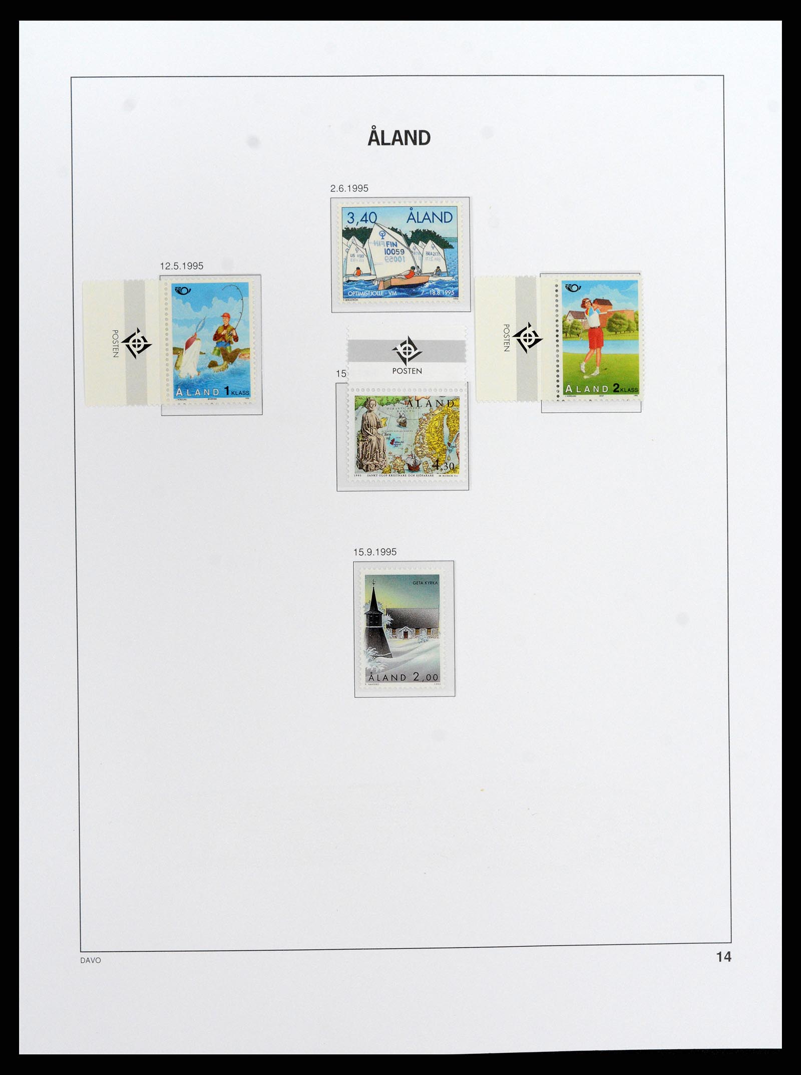 37827 018 - Postzegelverzameling 37827 Aland 1984-2016.