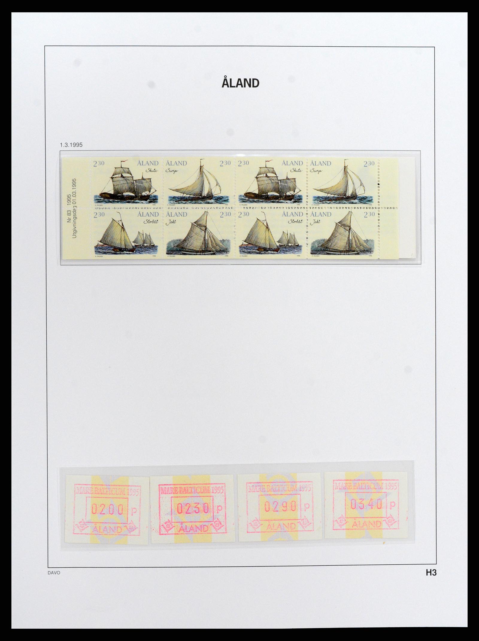 37827 019 - Postzegelverzameling 37827 Aland 1984-2016.