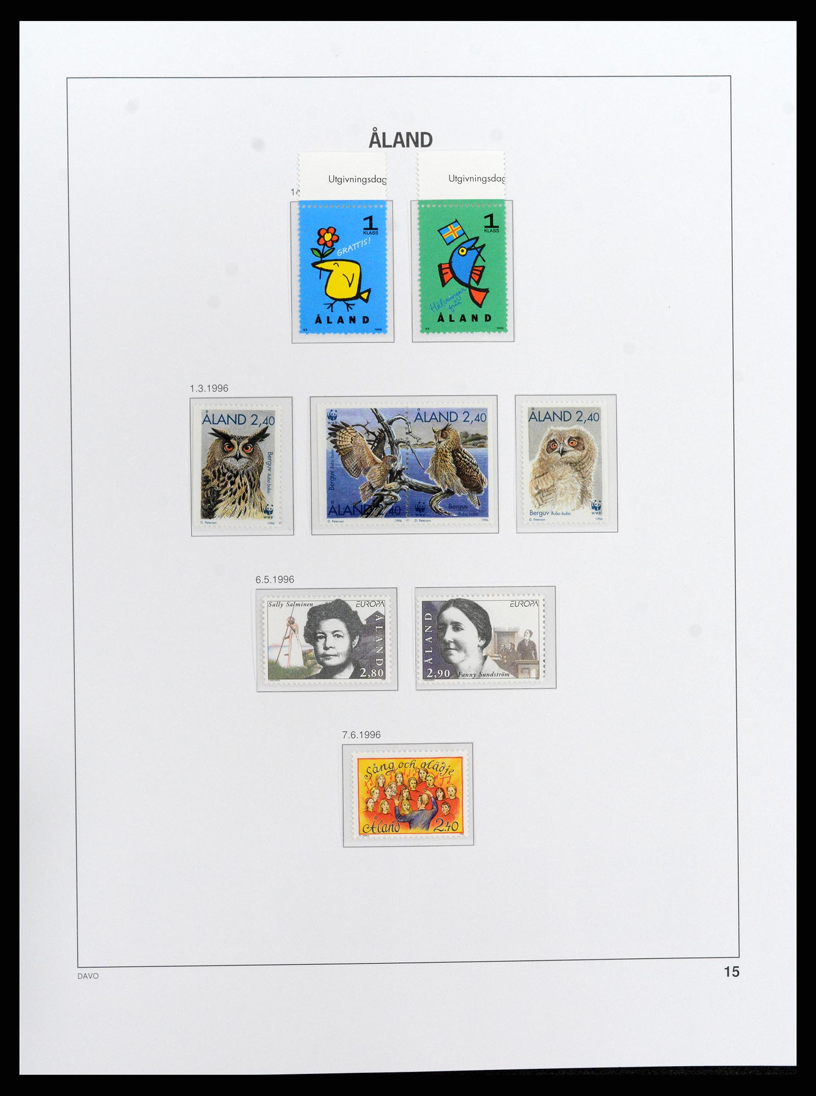 37827 020 - Postzegelverzameling 37827 Aland 1984-2016.