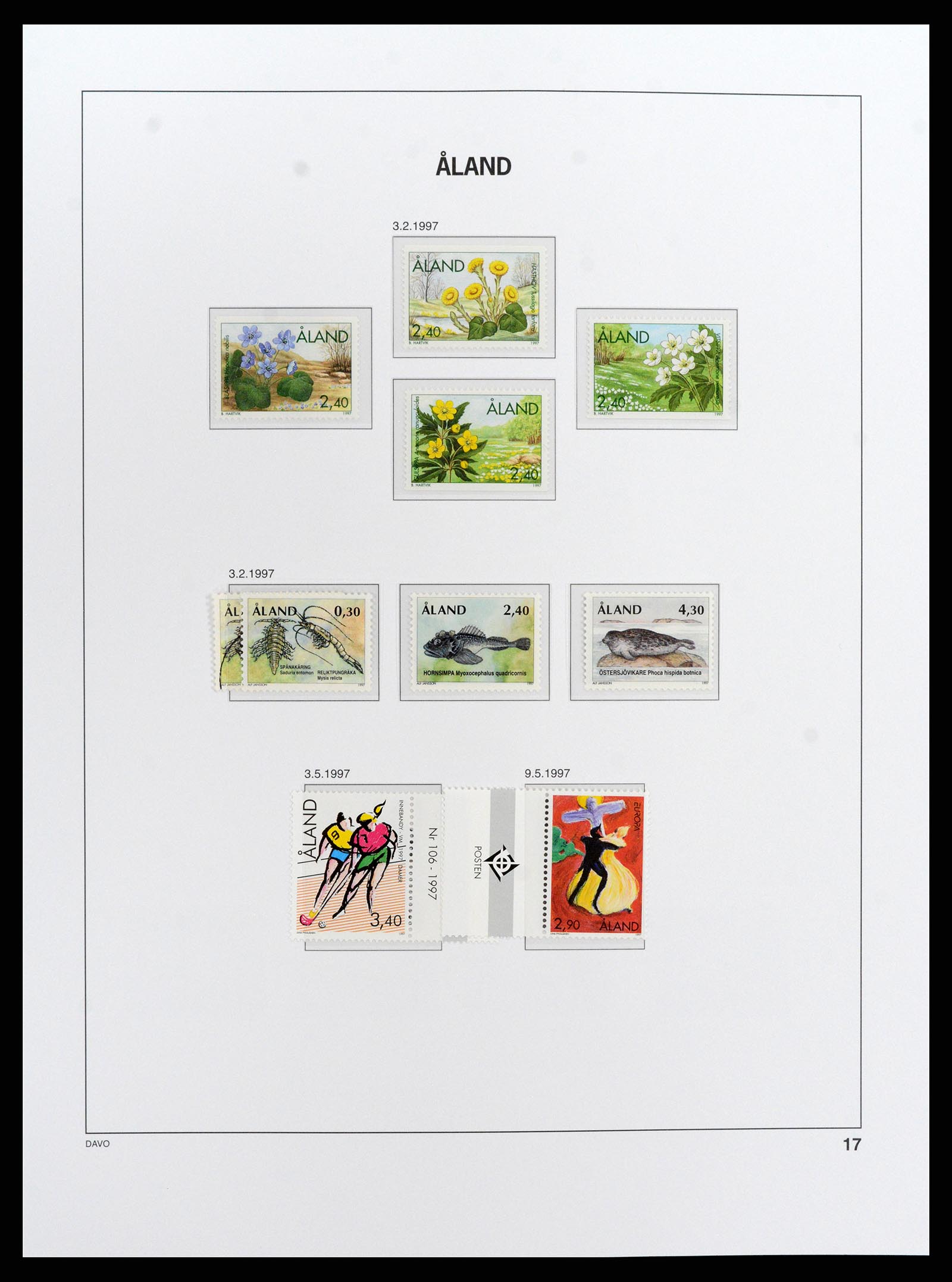 37827 023 - Postzegelverzameling 37827 Aland 1984-2016.