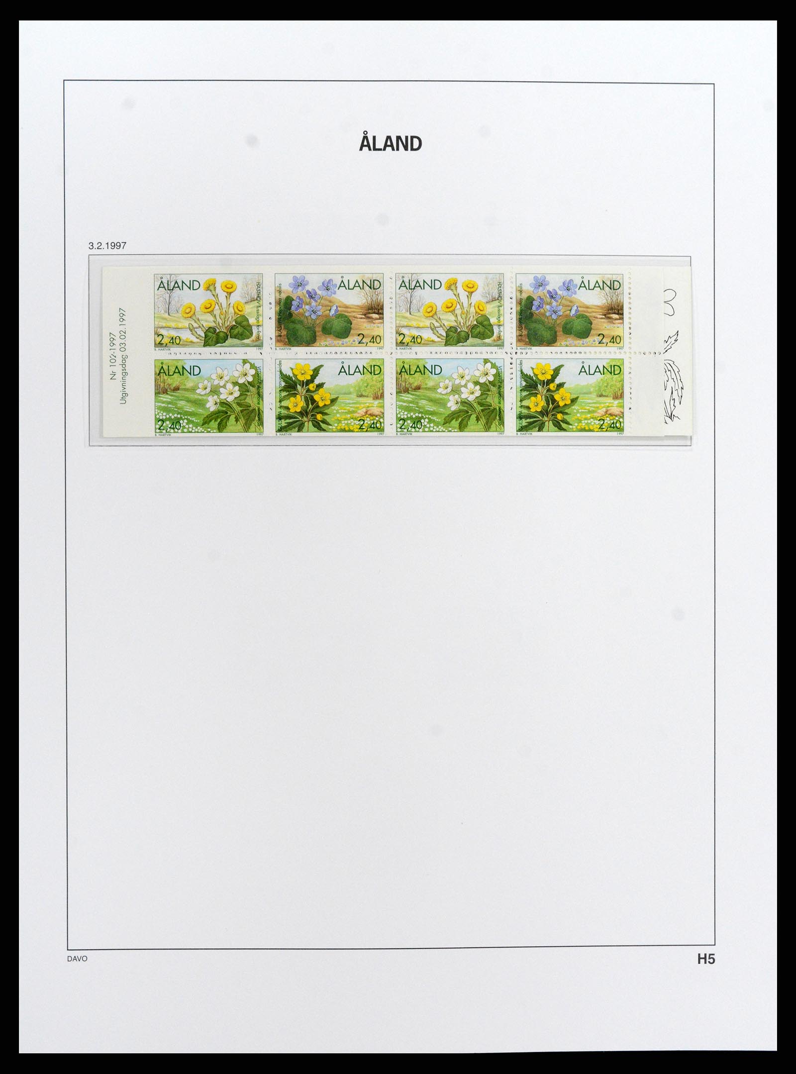 37827 026 - Postzegelverzameling 37827 Aland 1984-2016.