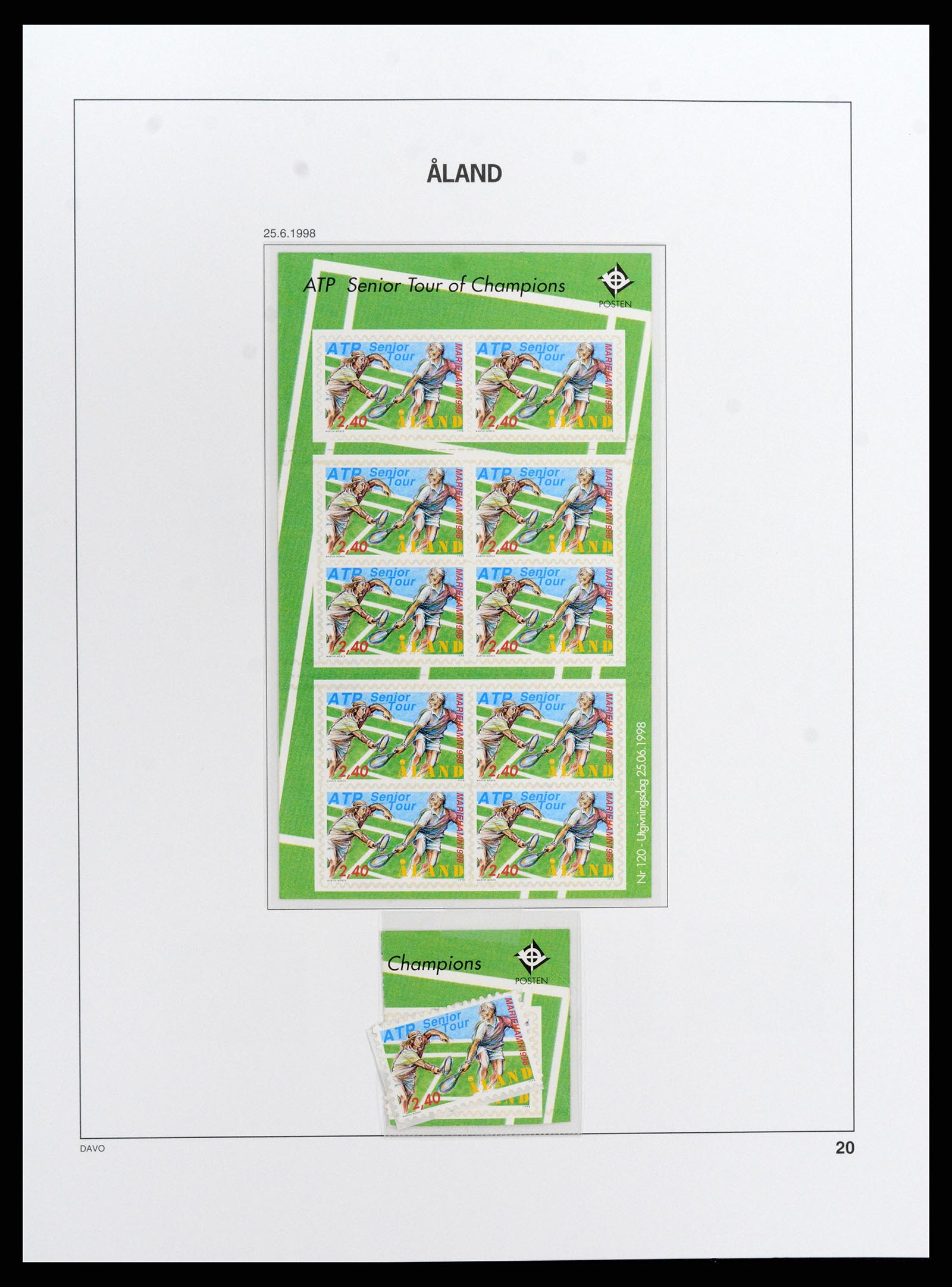 37827 028 - Postzegelverzameling 37827 Aland 1984-2016.