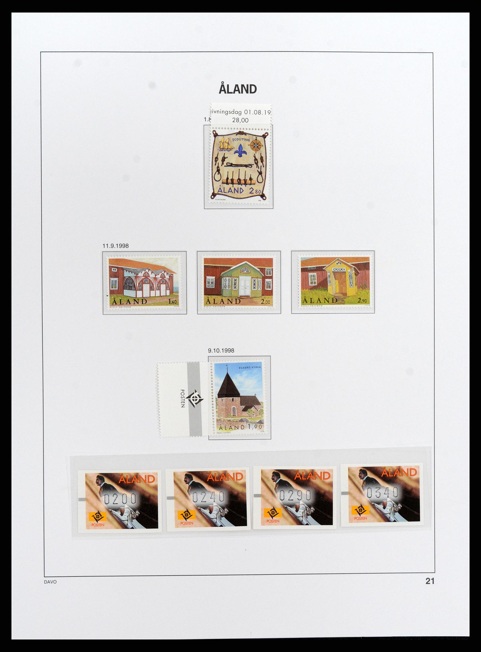 37827 029 - Postzegelverzameling 37827 Aland 1984-2016.