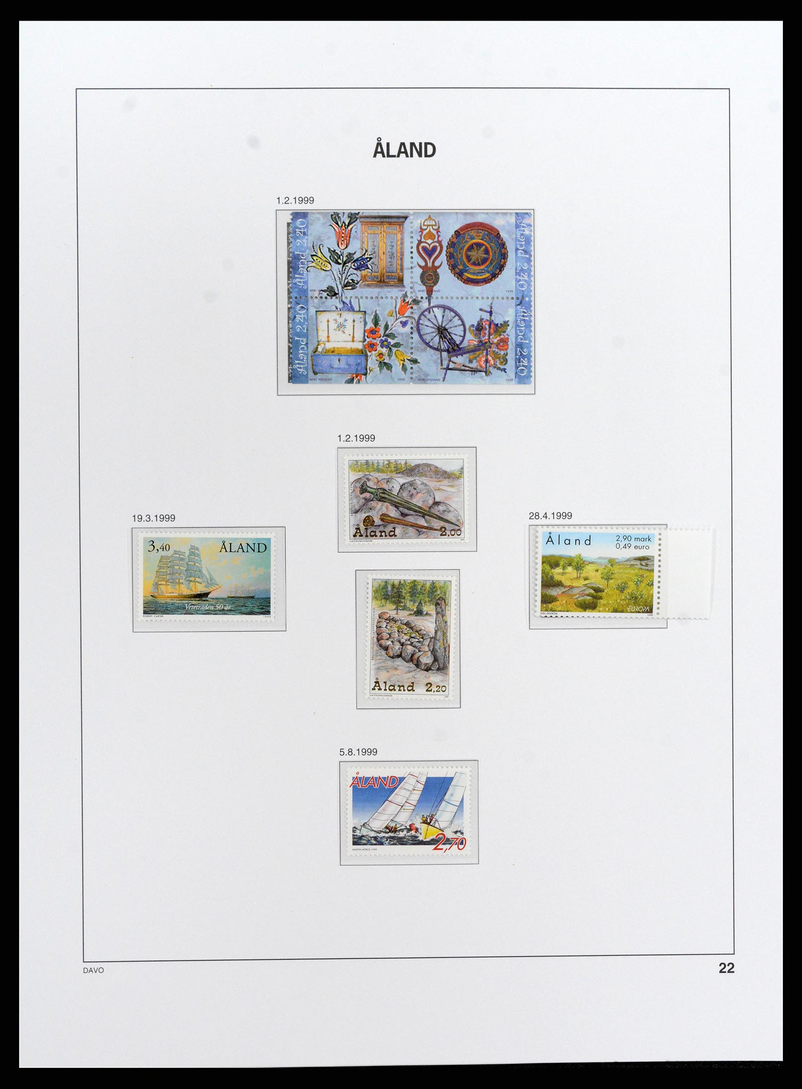 37827 031 - Postzegelverzameling 37827 Aland 1984-2016.