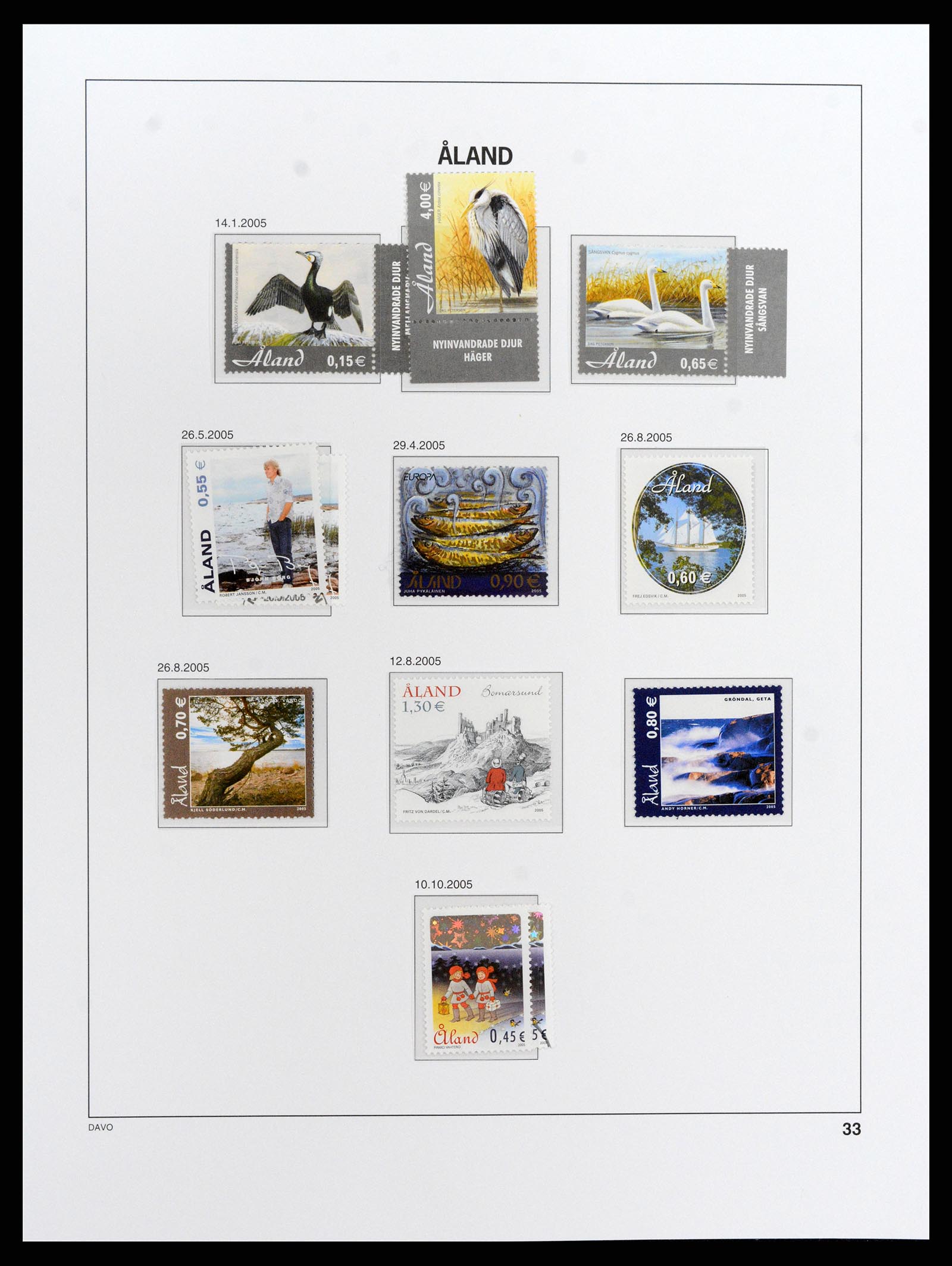 37827 056 - Stamp Collection 37827 Aland 1984-2016.