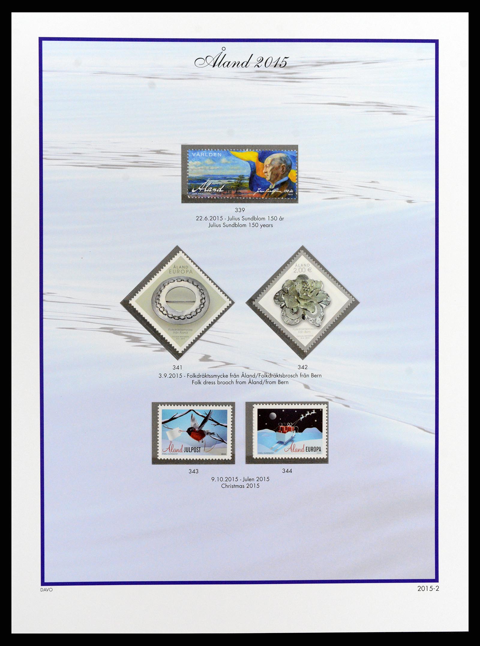 37827 104 - Postzegelverzameling 37827 Aland 1984-2016.