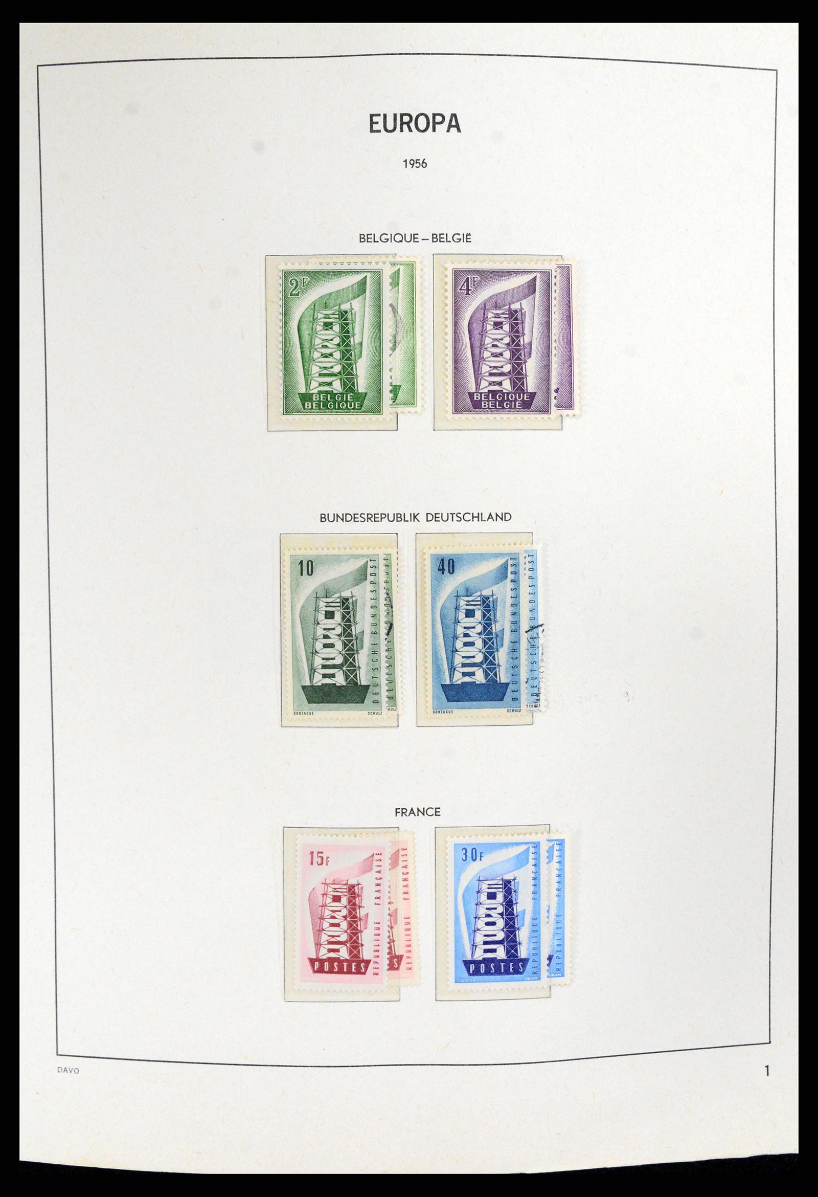 37828 001 - Postzegelverzameling 37828 Europa CEPT 1936-1986.