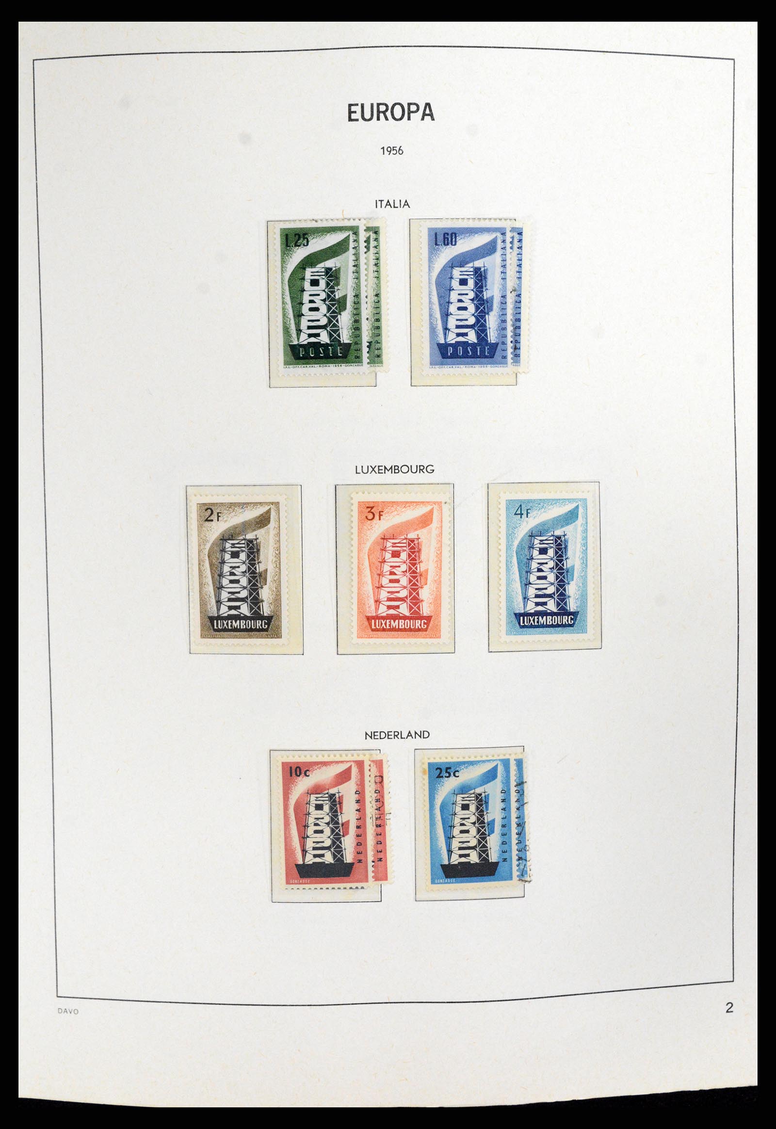 37828 002 - Postzegelverzameling 37828 Europa CEPT 1936-1986.