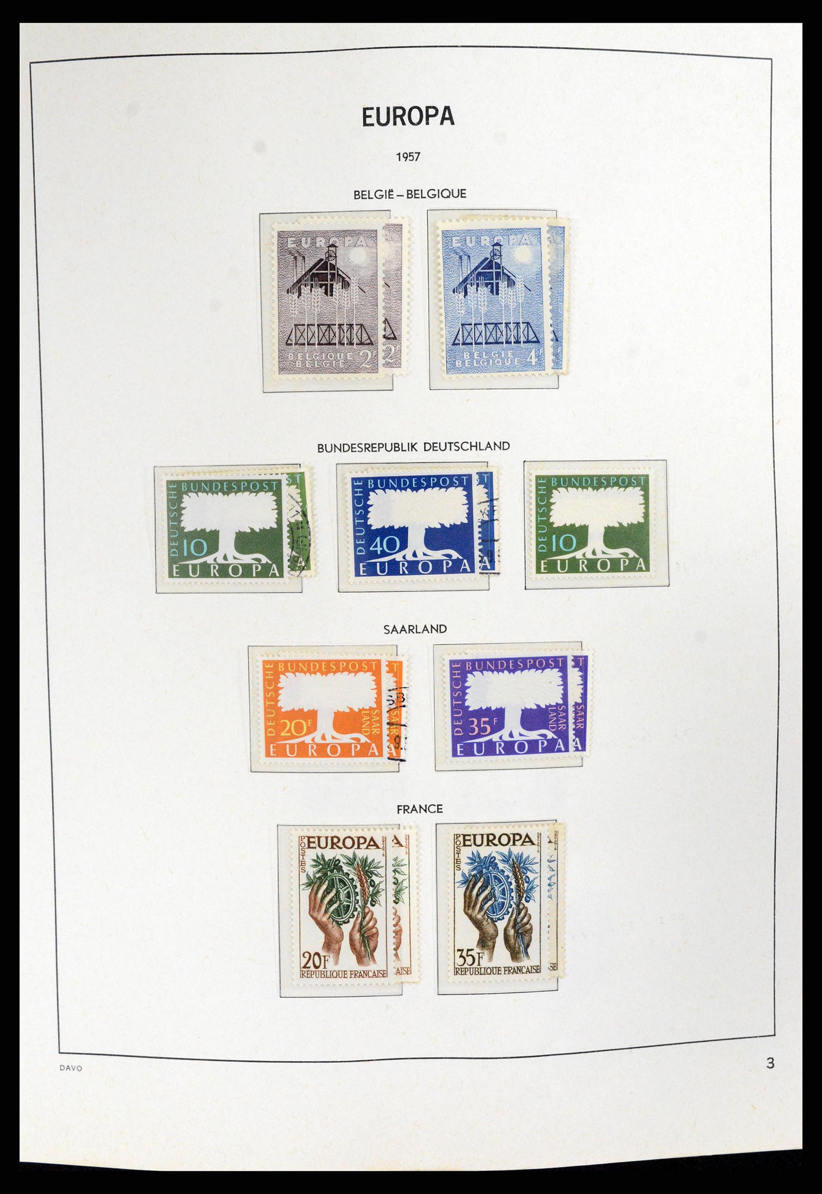37828 003 - Postzegelverzameling 37828 Europa CEPT 1936-1986.