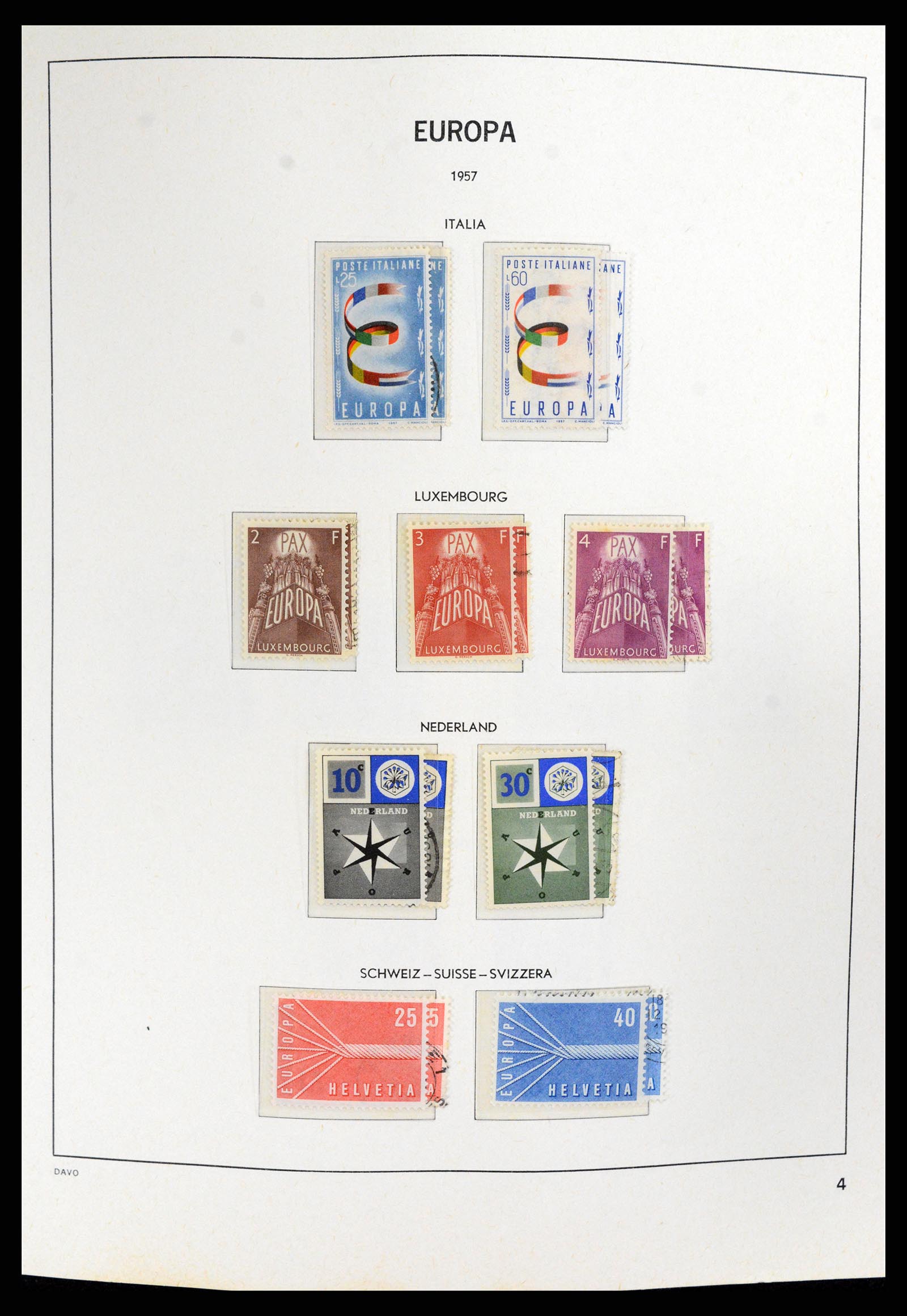 37828 004 - Postzegelverzameling 37828 Europa CEPT 1936-1986.