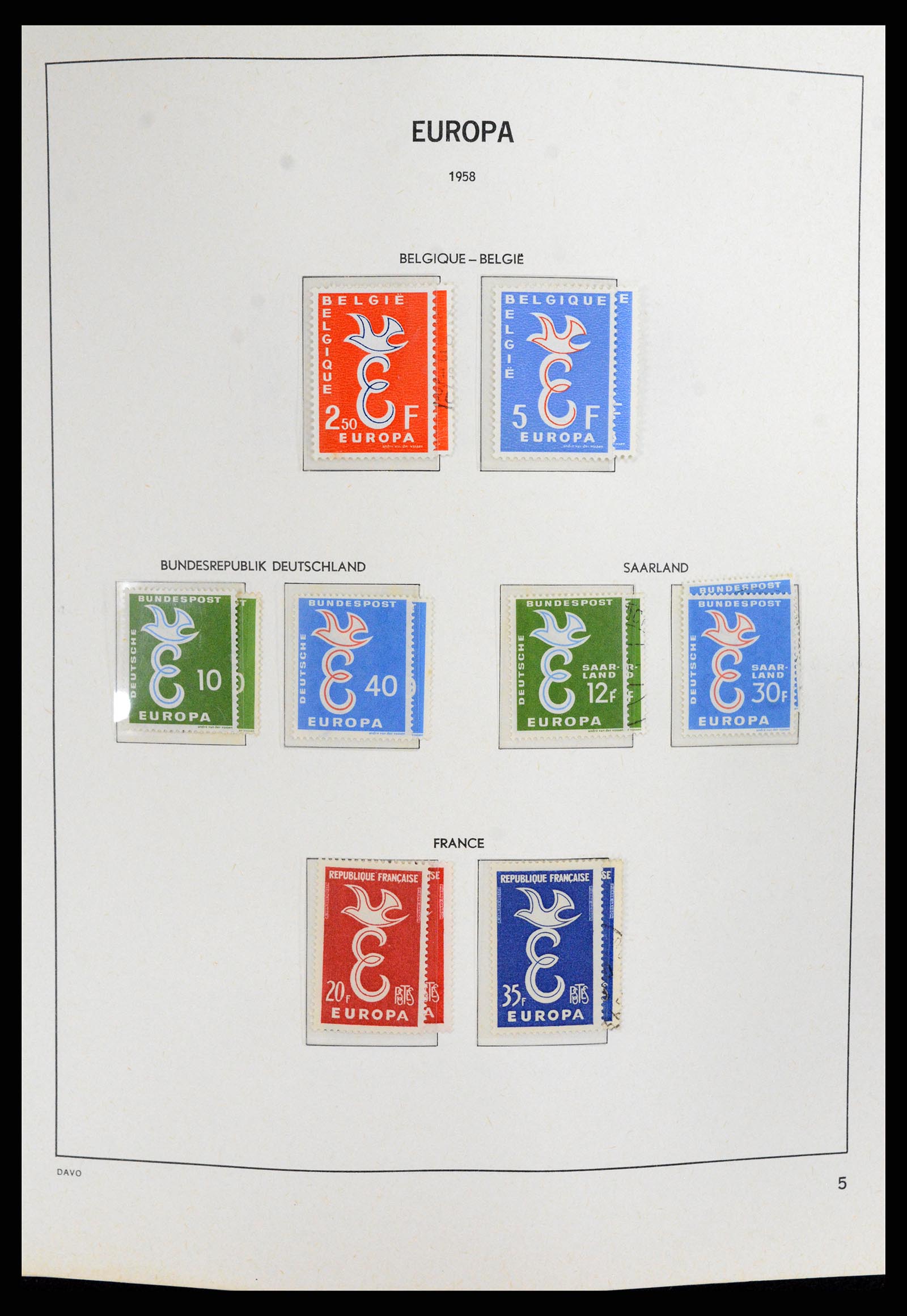 37828 005 - Postzegelverzameling 37828 Europa CEPT 1936-1986.
