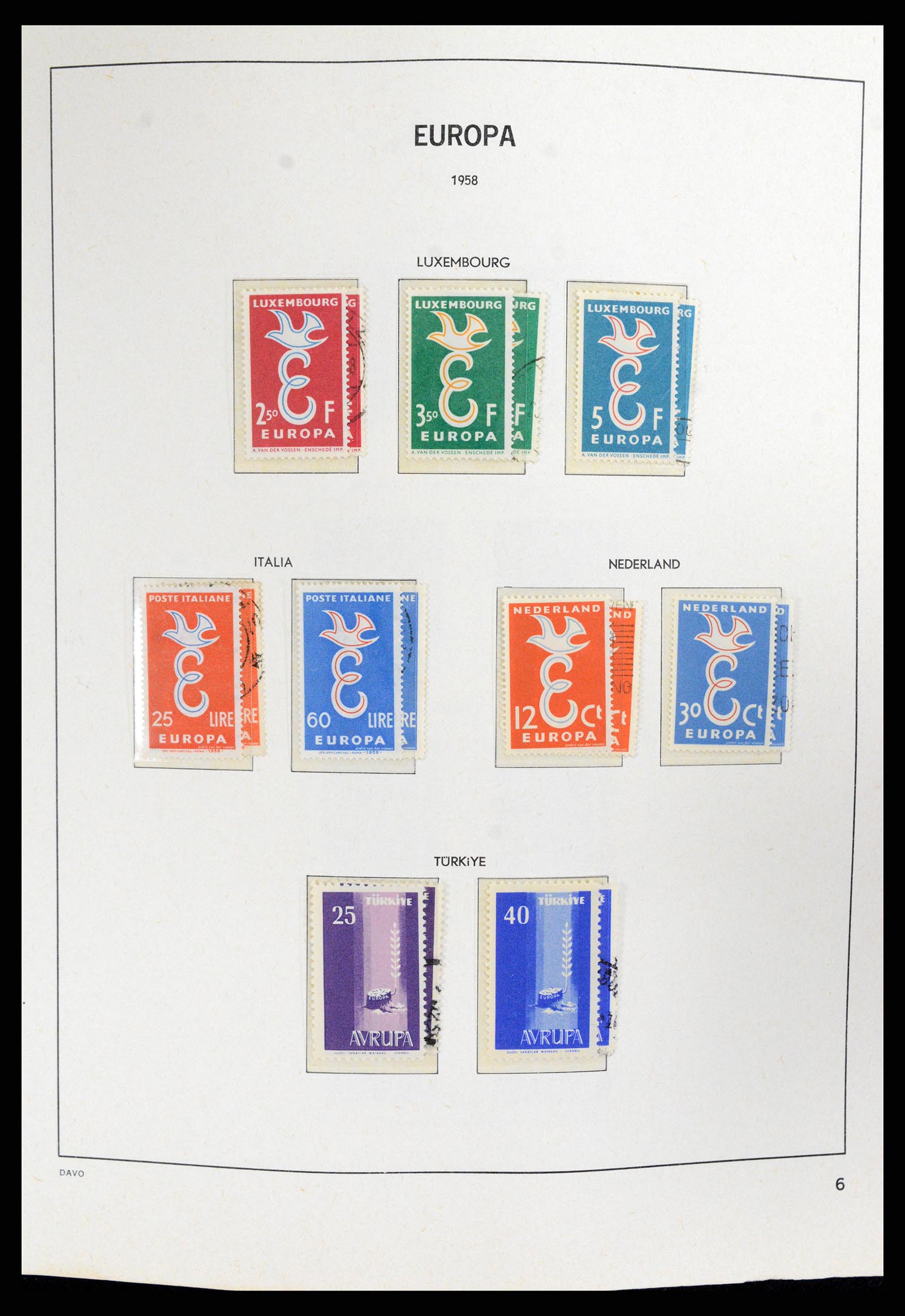 37828 006 - Postzegelverzameling 37828 Europa CEPT 1936-1986.