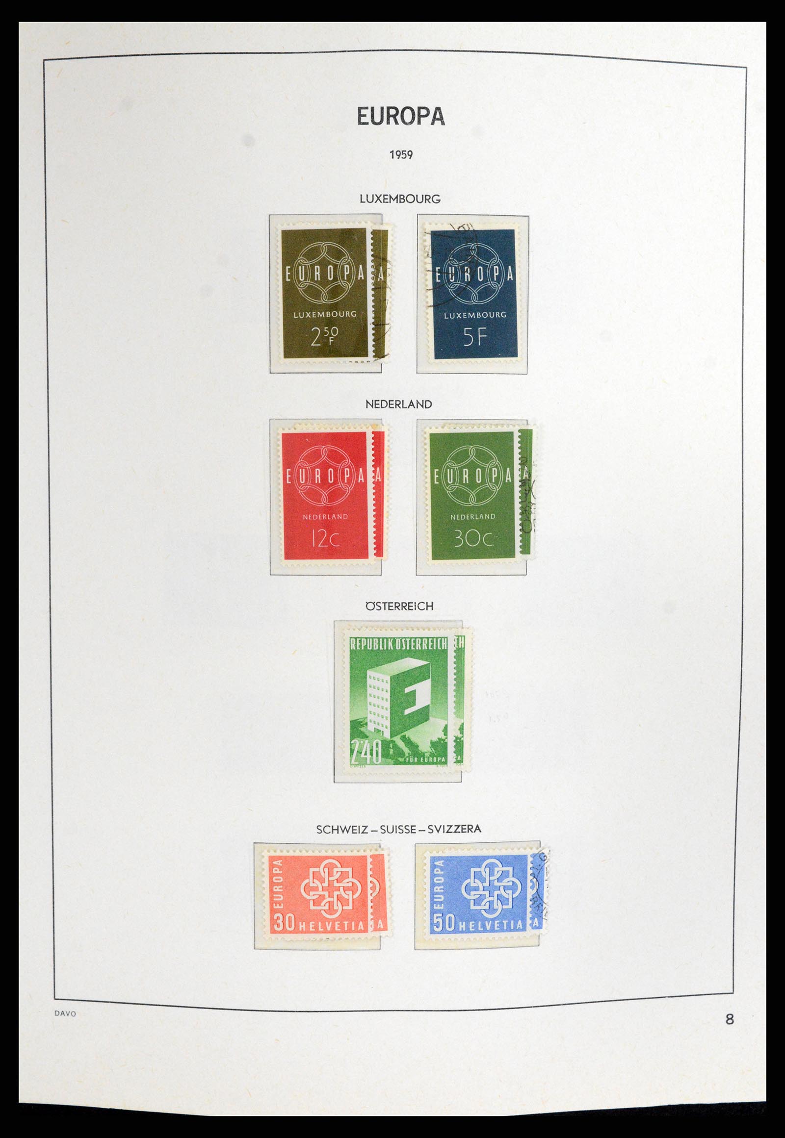 37828 008 - Postzegelverzameling 37828 Europa CEPT 1936-1986.