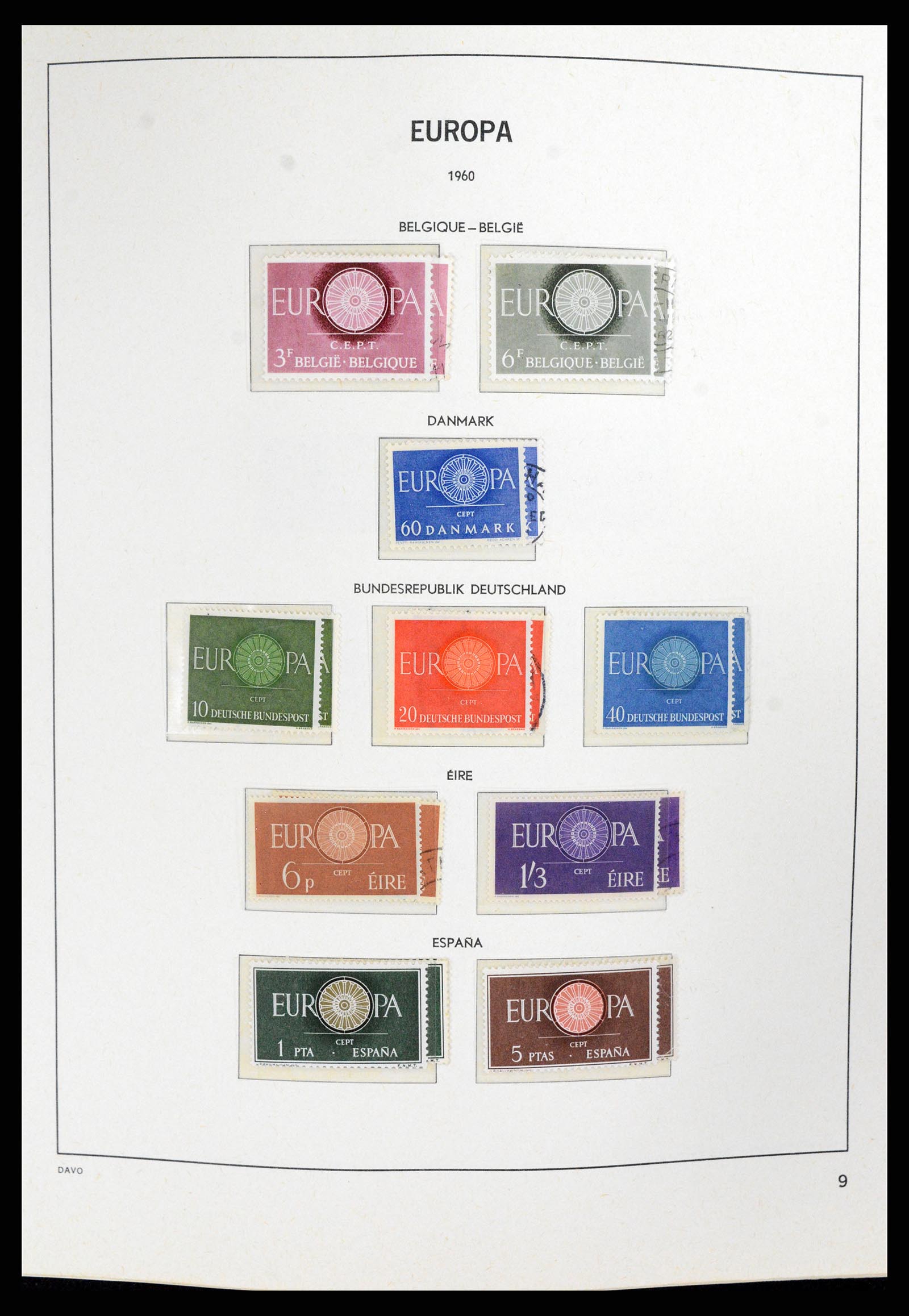 37828 009 - Postzegelverzameling 37828 Europa CEPT 1936-1986.