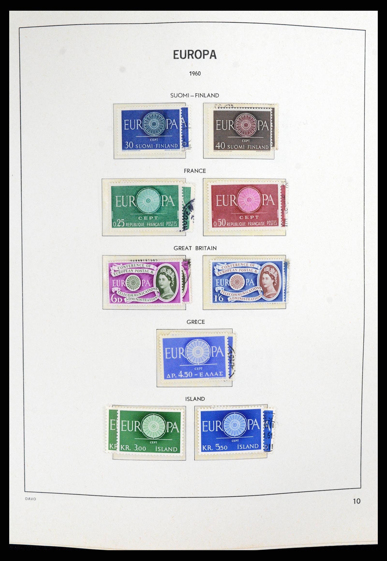 37828 010 - Postzegelverzameling 37828 Europa CEPT 1936-1986.