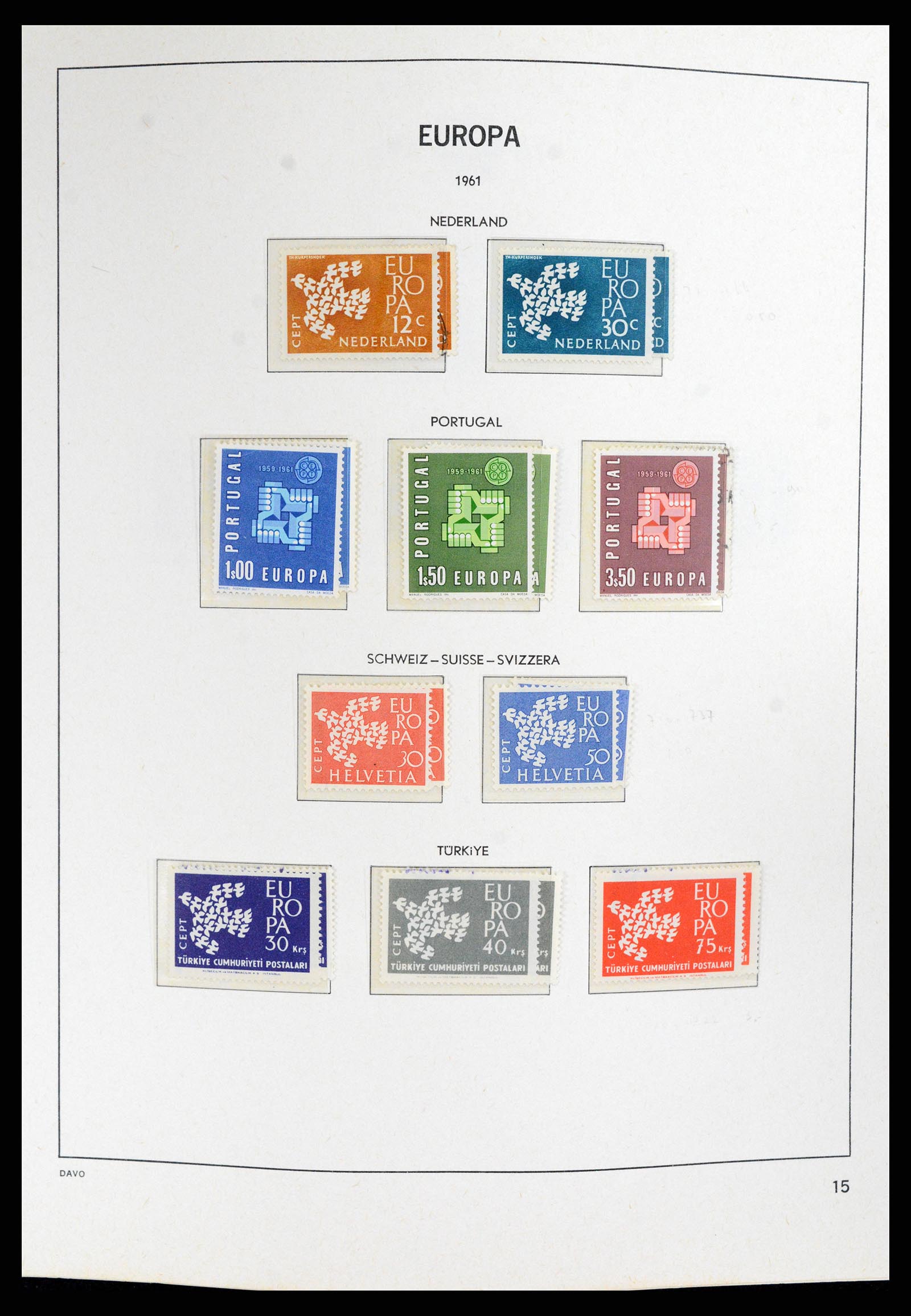 37828 015 - Postzegelverzameling 37828 Europa CEPT 1936-1986.