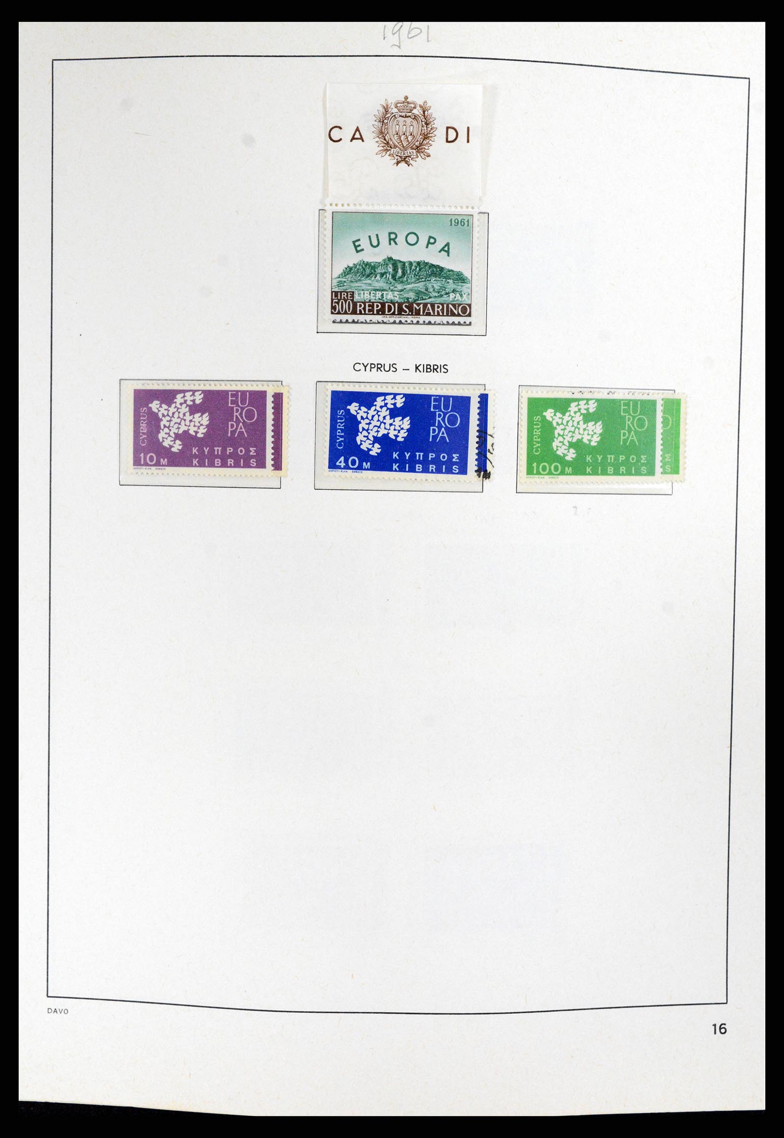 37828 016 - Postzegelverzameling 37828 Europa CEPT 1936-1986.