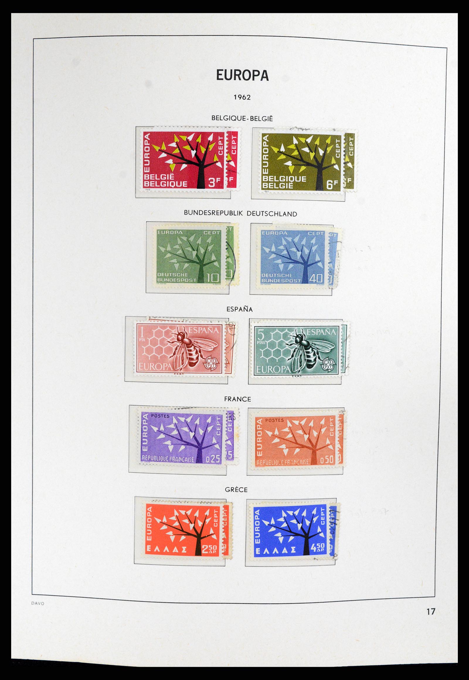 37828 017 - Postzegelverzameling 37828 Europa CEPT 1936-1986.