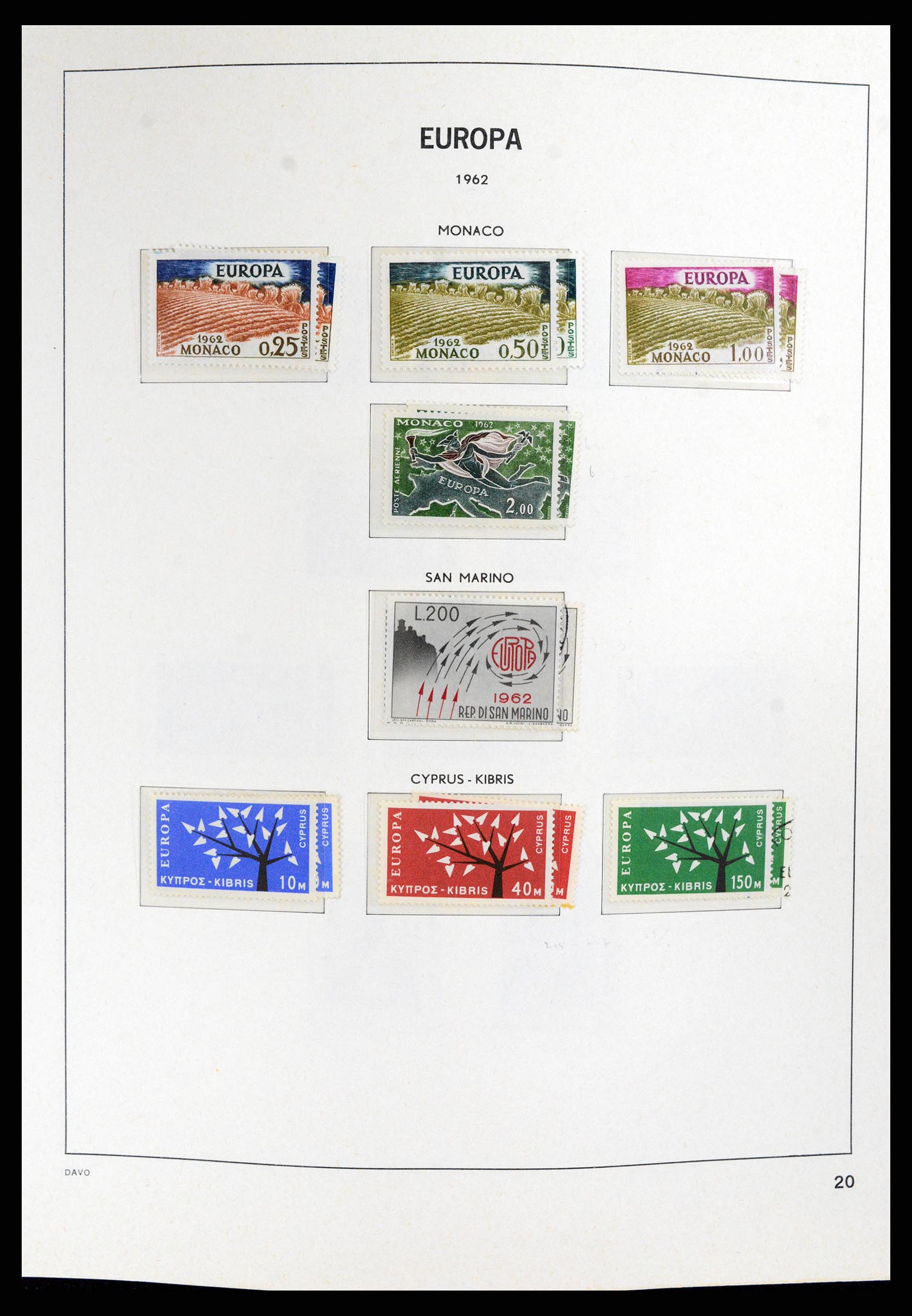 37828 020 - Postzegelverzameling 37828 Europa CEPT 1936-1986.