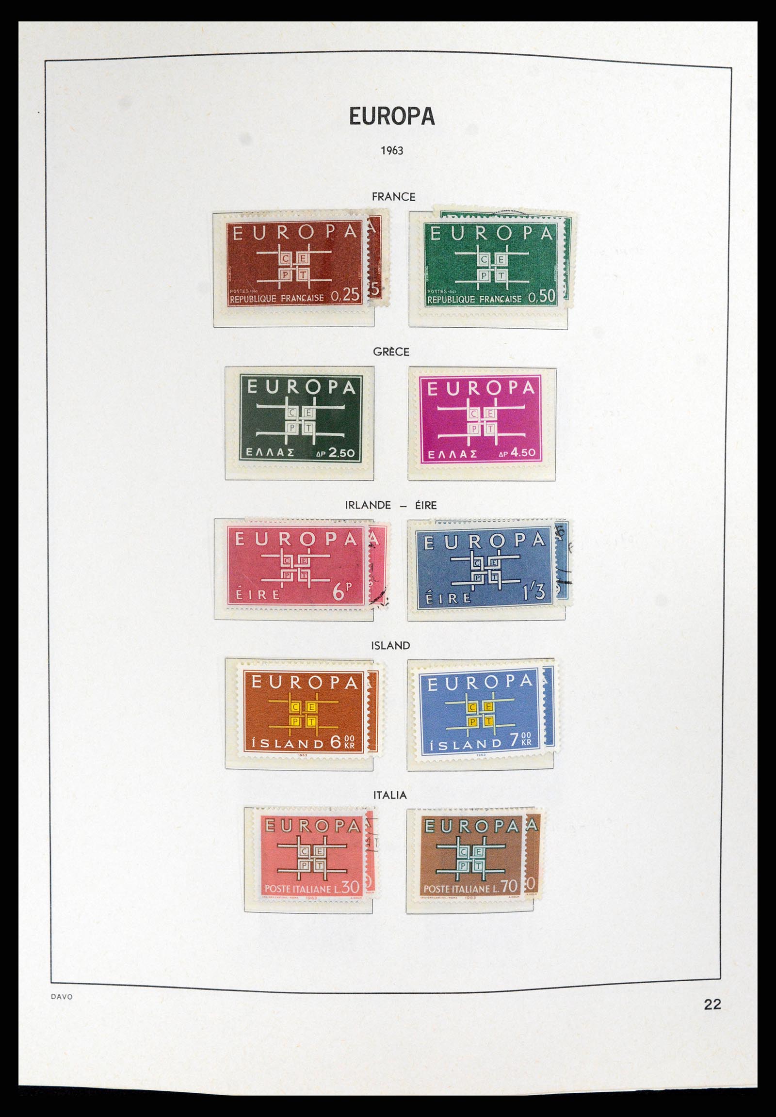 37828 022 - Postzegelverzameling 37828 Europa CEPT 1936-1986.