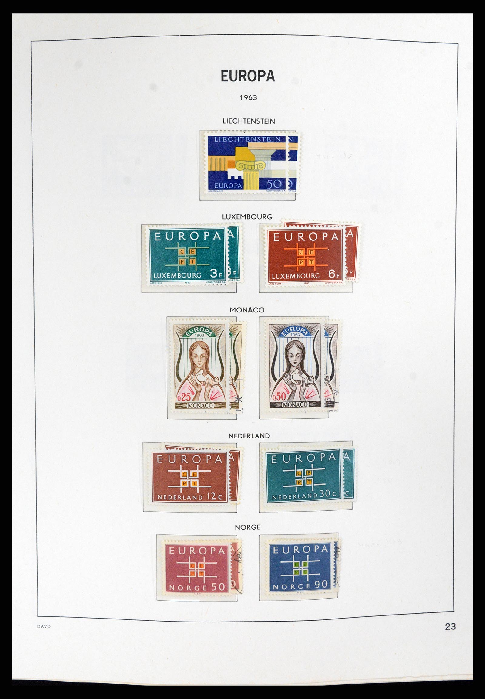 37828 023 - Postzegelverzameling 37828 Europa CEPT 1936-1986.