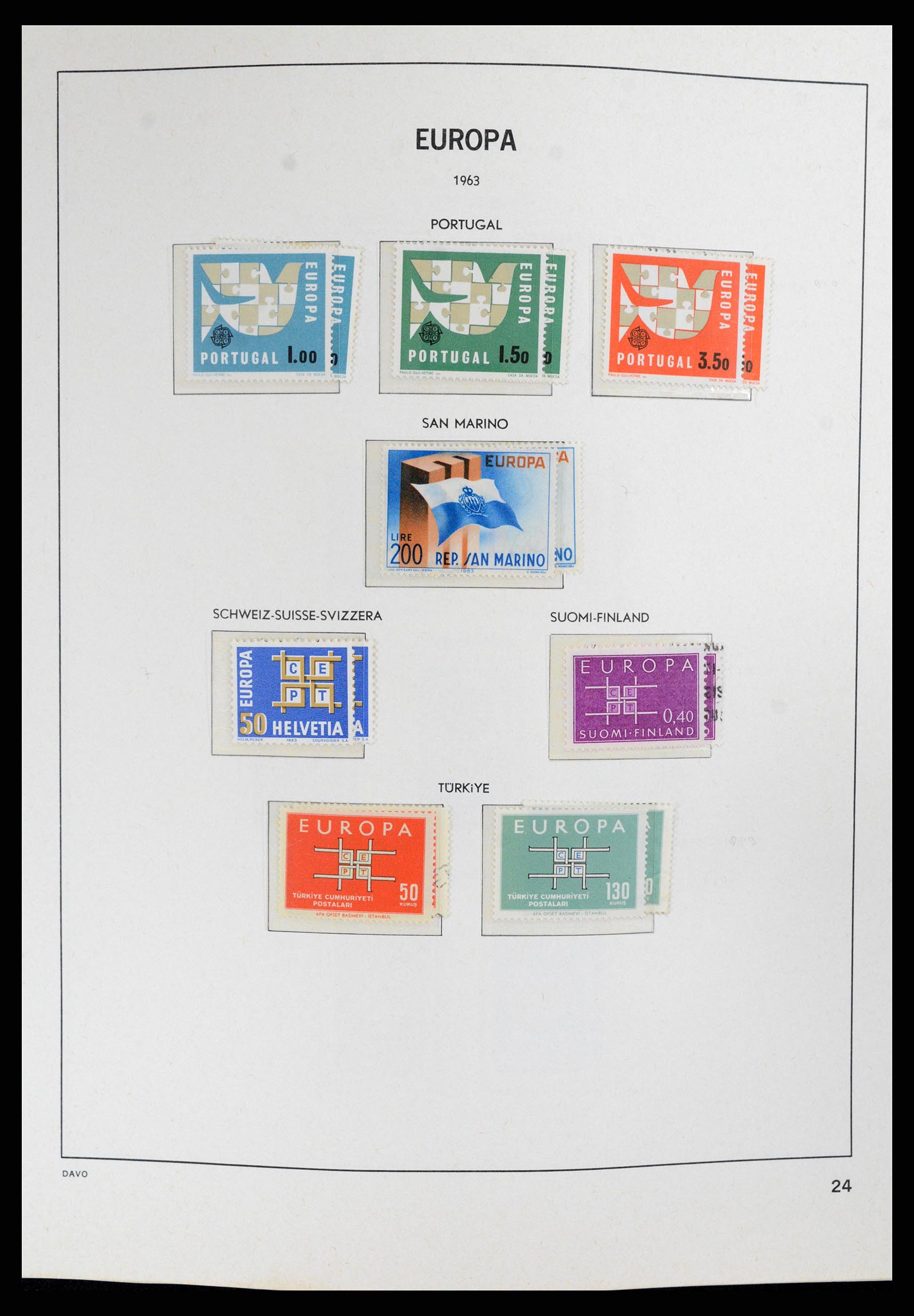 37828 024 - Postzegelverzameling 37828 Europa CEPT 1936-1986.