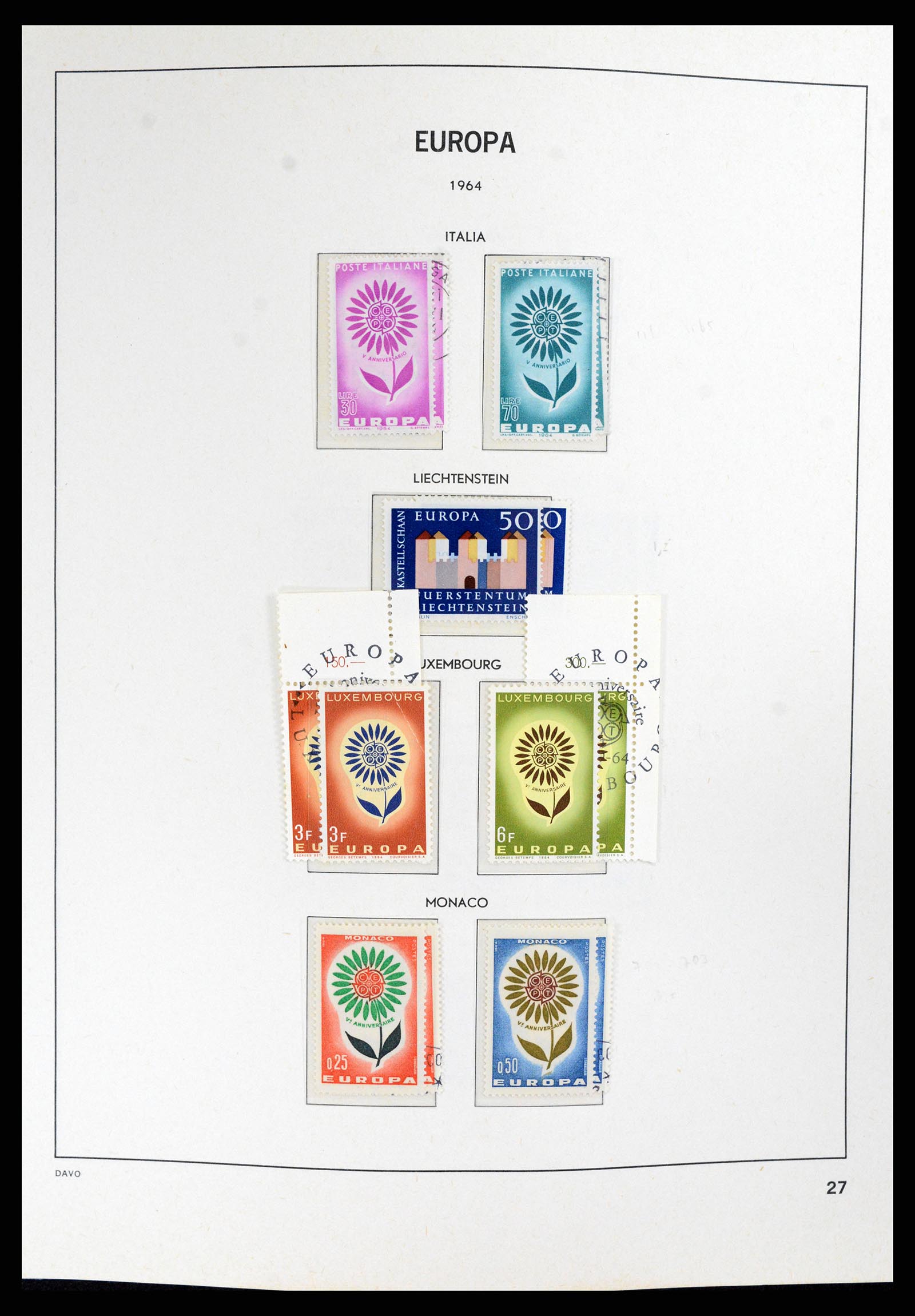 37828 027 - Postzegelverzameling 37828 Europa CEPT 1936-1986.